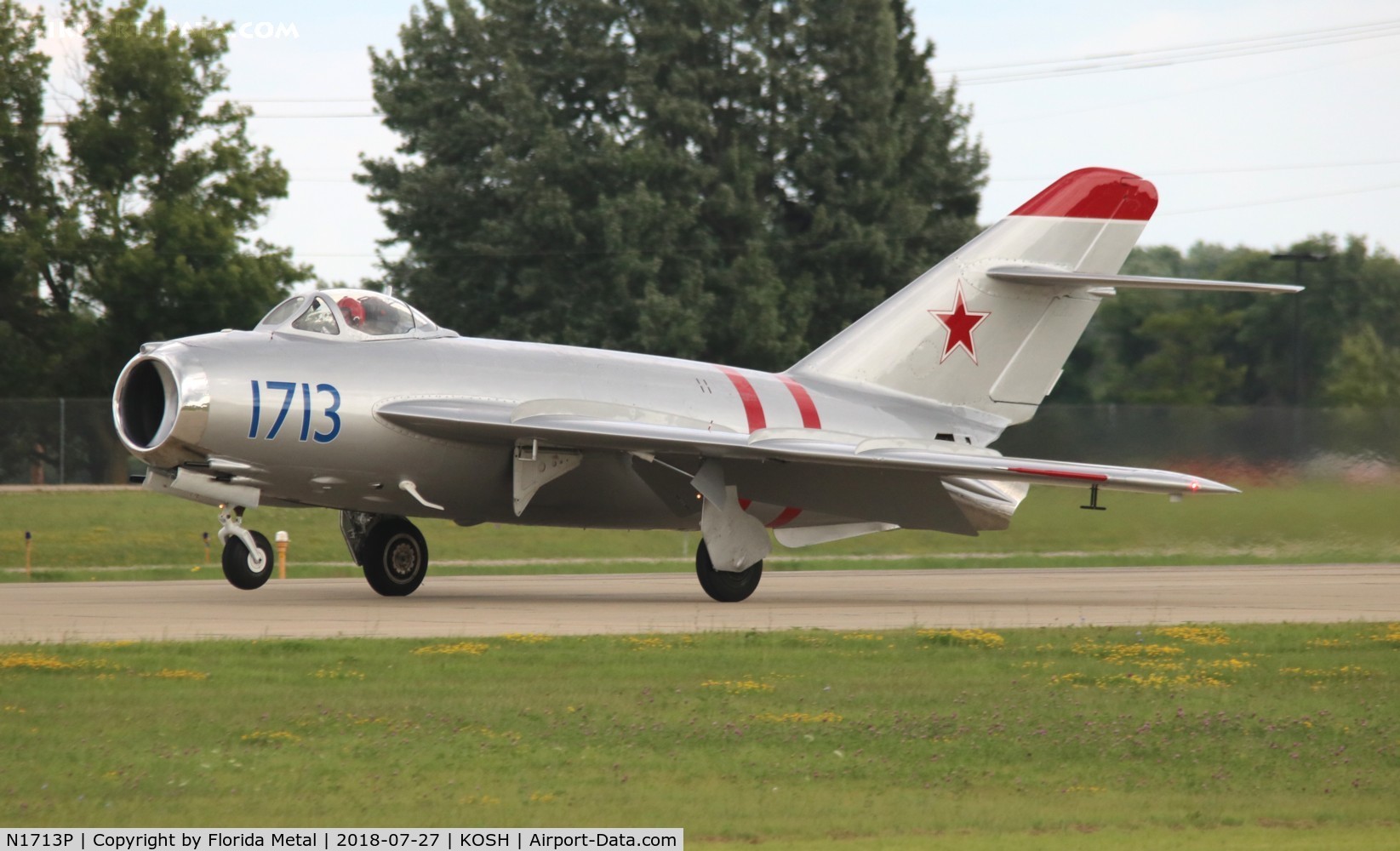 N1713P, 1960 PZL-Mielec Lim-5 (MiG-17F) C/N 1C1713, Mig-17