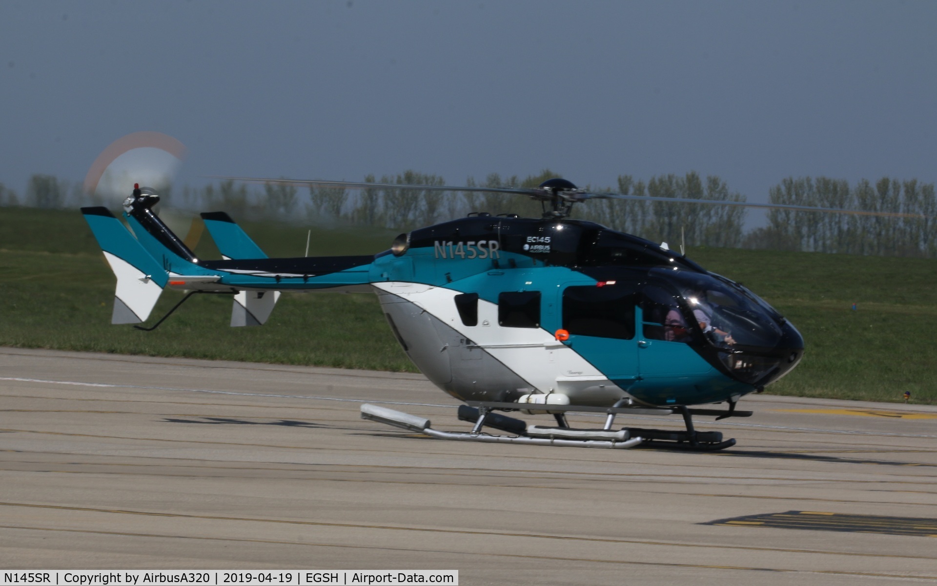 N145SR, Eurocopter-Kawasaki EC-145 (BK-117C-2) C/N 9339, Parked at NWI