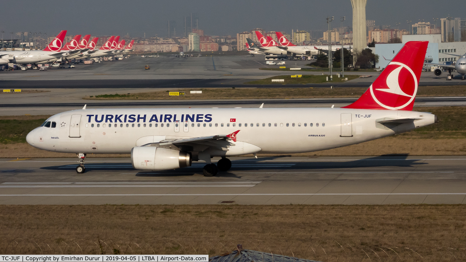 TC-JUF, 2004 Airbus A320-232 C/N 2164, taken on the last day of Atatürk Airport