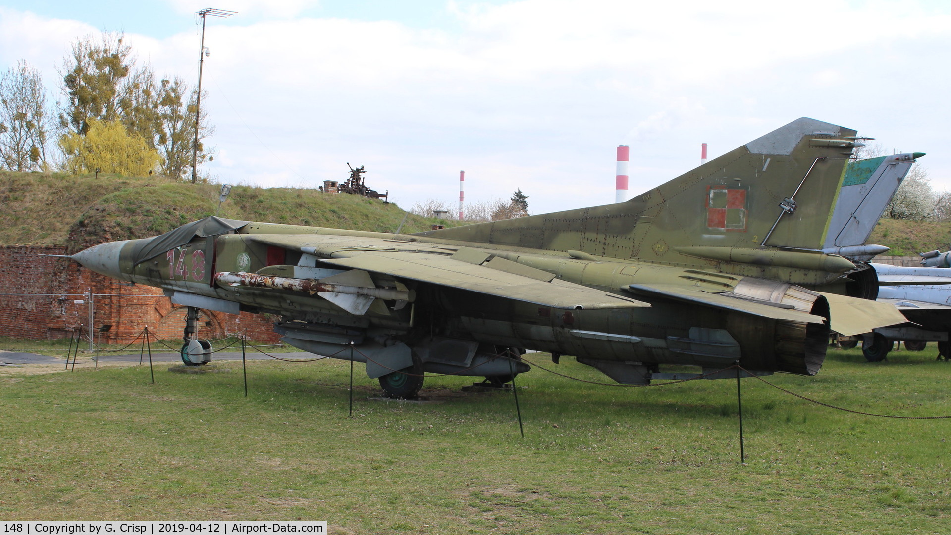 148, Mikoyan-Gurevich MiG-23MF C/N 0390217148/12307, Museum of Military Technology
Fort Sadyba, Warsaw, Poland