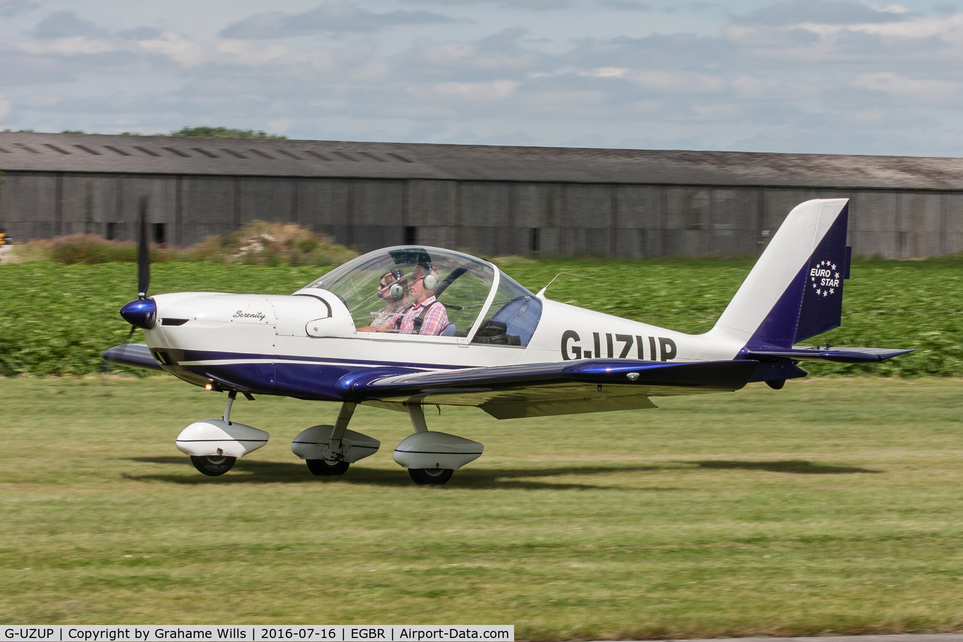 G-UZUP, 2006 Aerotechnik EV-97A Eurostar C/N PFA 315A-14528, Aerotechnik EV-97A Eurostar G-UZUP, Breighton 16/7/16