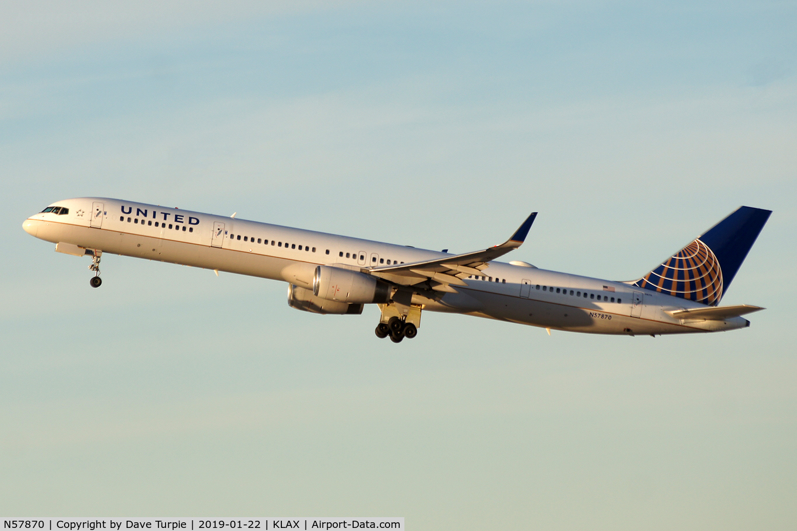 N57870, 2003 Boeing 757-33N C/N 33525, Originally with Continental Airlines with the same registration.