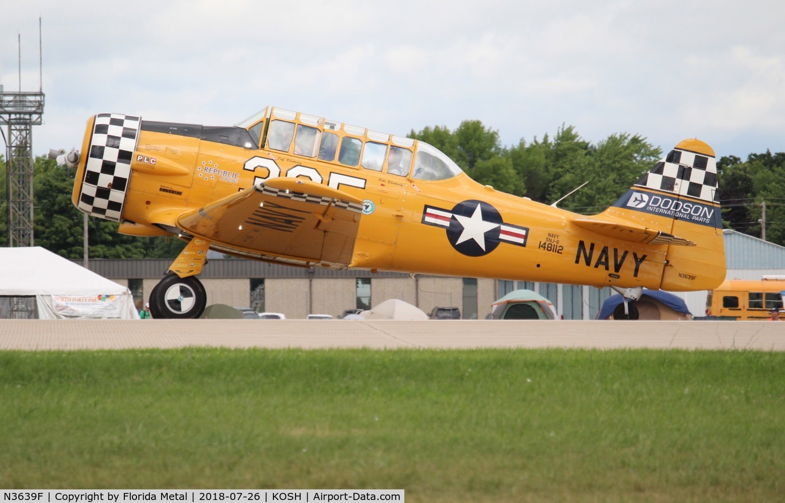 N3639F, North American SNJ-6 Texan C/N 121-43111, SNJ-6