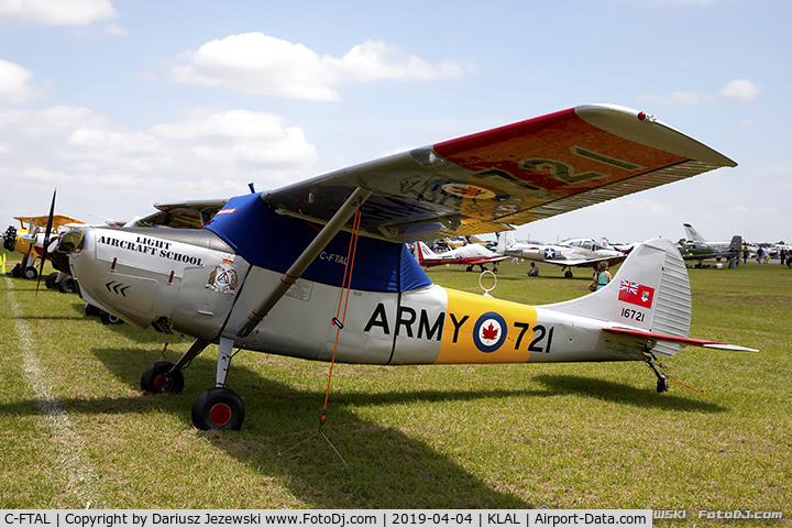 C-FTAL, 1956 Cessna L-19E Bird Dog Bird Dog C/N 24605, Cessna L-19E Bird Dog  C/N 24605, C-FTAL