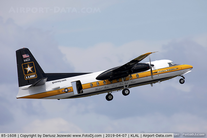 85-1608, 1984 Fokker C-31A (F27-400M) Troopship C/N 10668, C-31A Troopship (F-27-400M) 85-1608  from   USAR