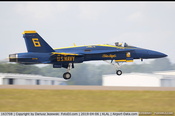 163708, 1988 McDonnell Douglas F/A-18C Hornet C/N 0770, F/A-18C Hornet 163708 C/N 0770 from Blue Angels Demo Team  NAS Pensacola, FL