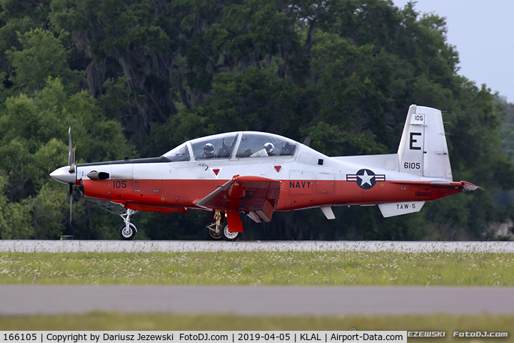 166105, Raytheon T-6B Texan II C/N PN-96, T-6B Texan II 166105 E-105 from  TAW-5 NAS Whiting Field, FL