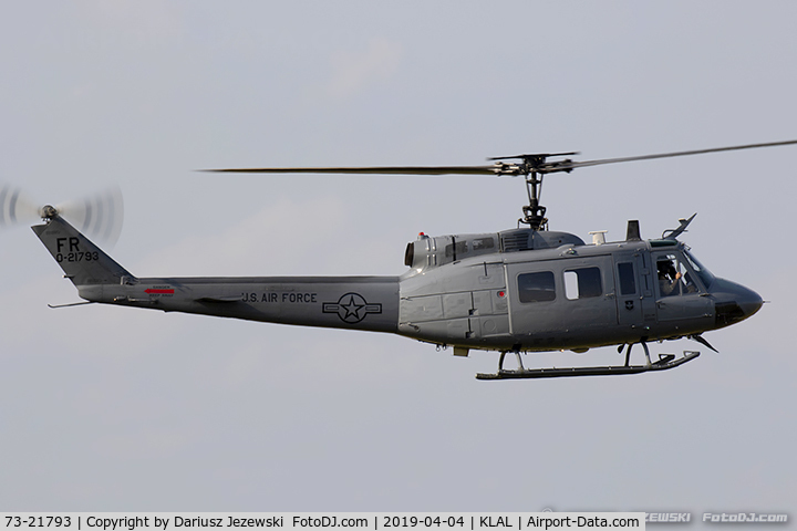 73-21793, 1973 Bell TH-1H Iroquois C/N 13481, TH-1H Iroquoise (Huey) 73-21793 FR from 23rd FS 58th OG Fort Rucker, AL
