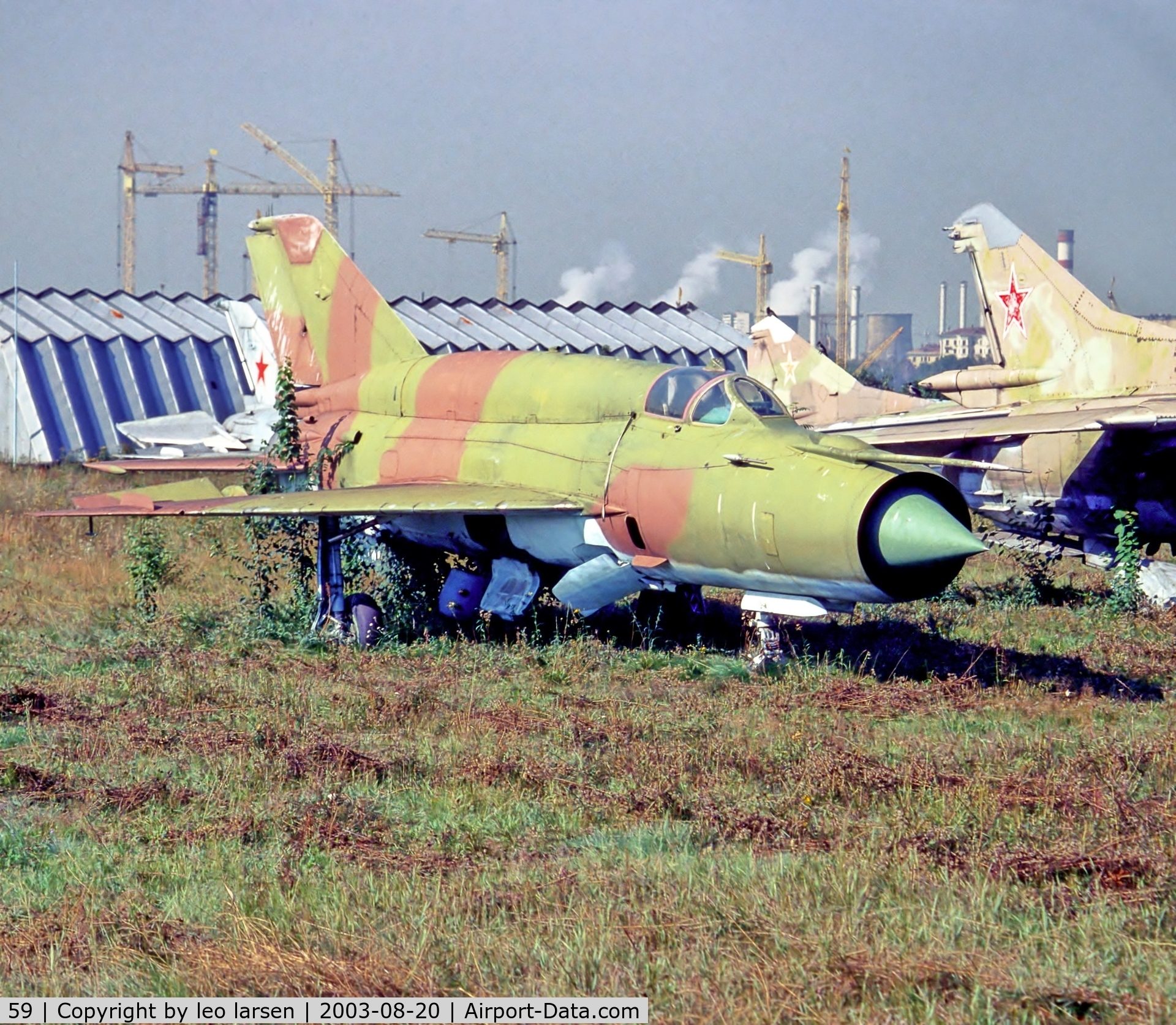 59, Mikoyan-Gurevich MiG-21SMT C/N 501621, Khodynka Airfield 20.8.2003