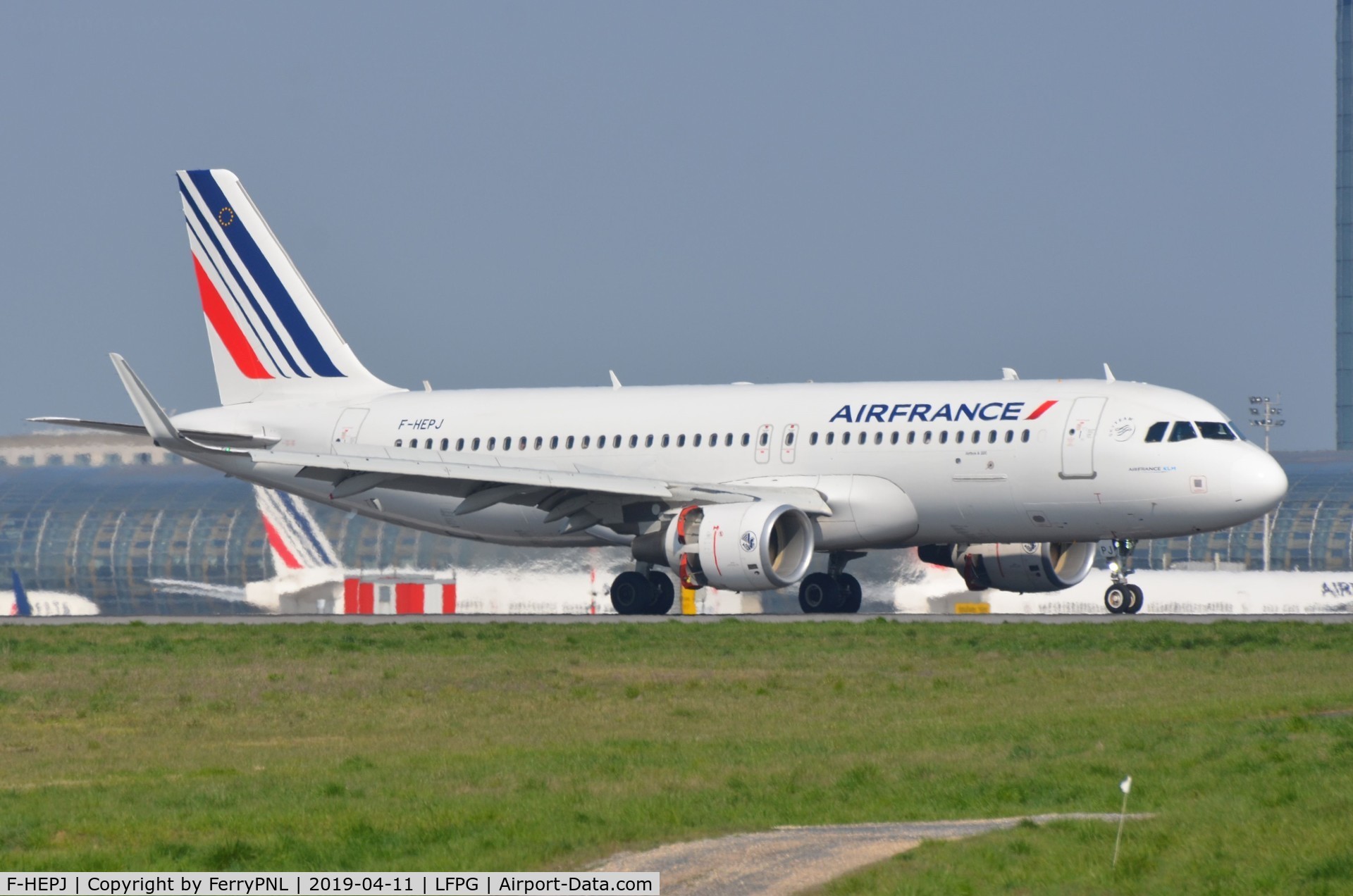 F-HEPJ, 2017 Airbus A320-214 C/N 7873, Air France A320 landing