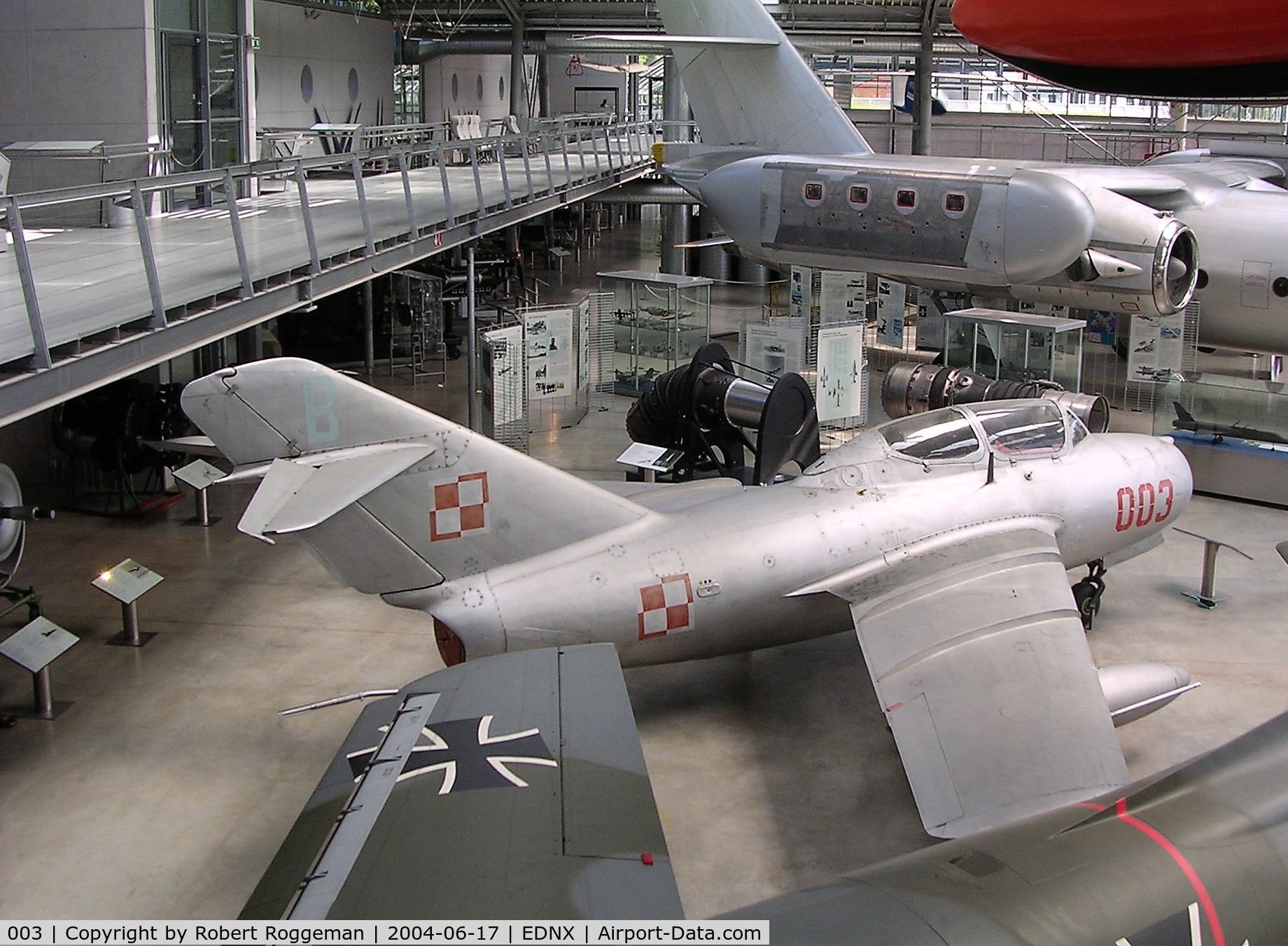 003, PZL-Mielec Lim-2 (MiG-15bis) (MiG-15bis) C/N 1A08003, OBERSCHLEISHEIM DEUTSCHES MUSEUM.POLISH AIR FORCE.