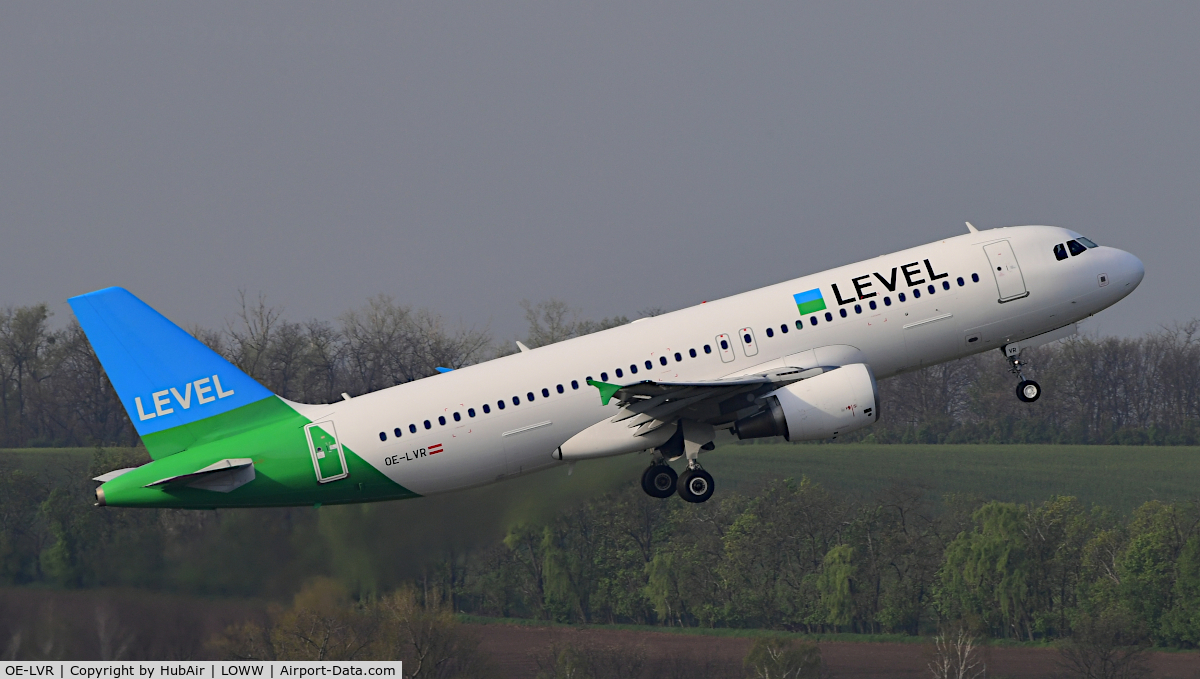 OE-LVR, 2006 Airbus A320-214 C/N 2902, First A320 of Austrian LCC LEVEL / Anisec taking off @ RWY 29 at VIE