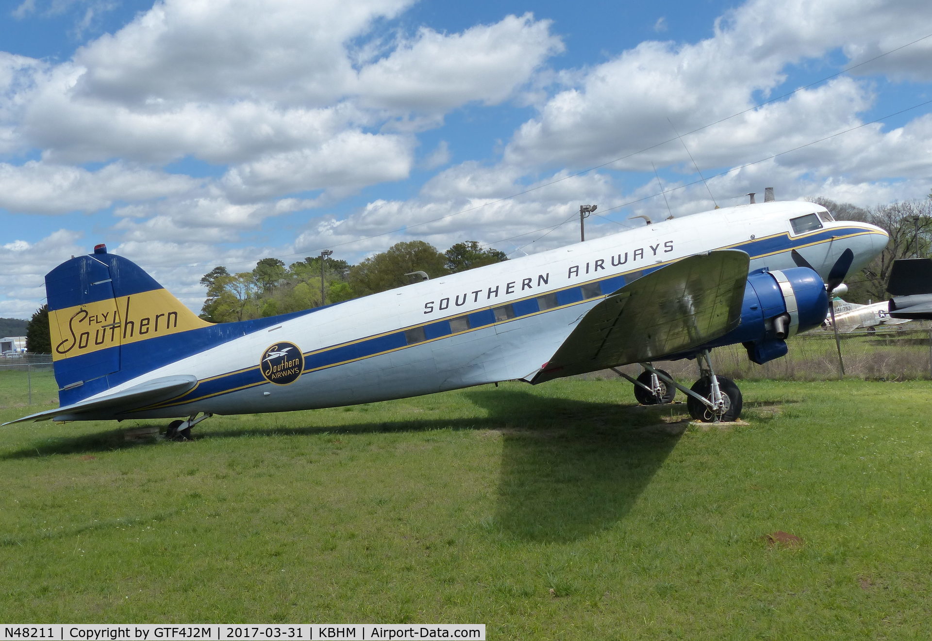 N48211, 1944 Douglas R4D-6Q Skytrain (DC-3) C/N 26718, N48211 at Southern Museum of Flight, Birmingham, AL 31.3.17