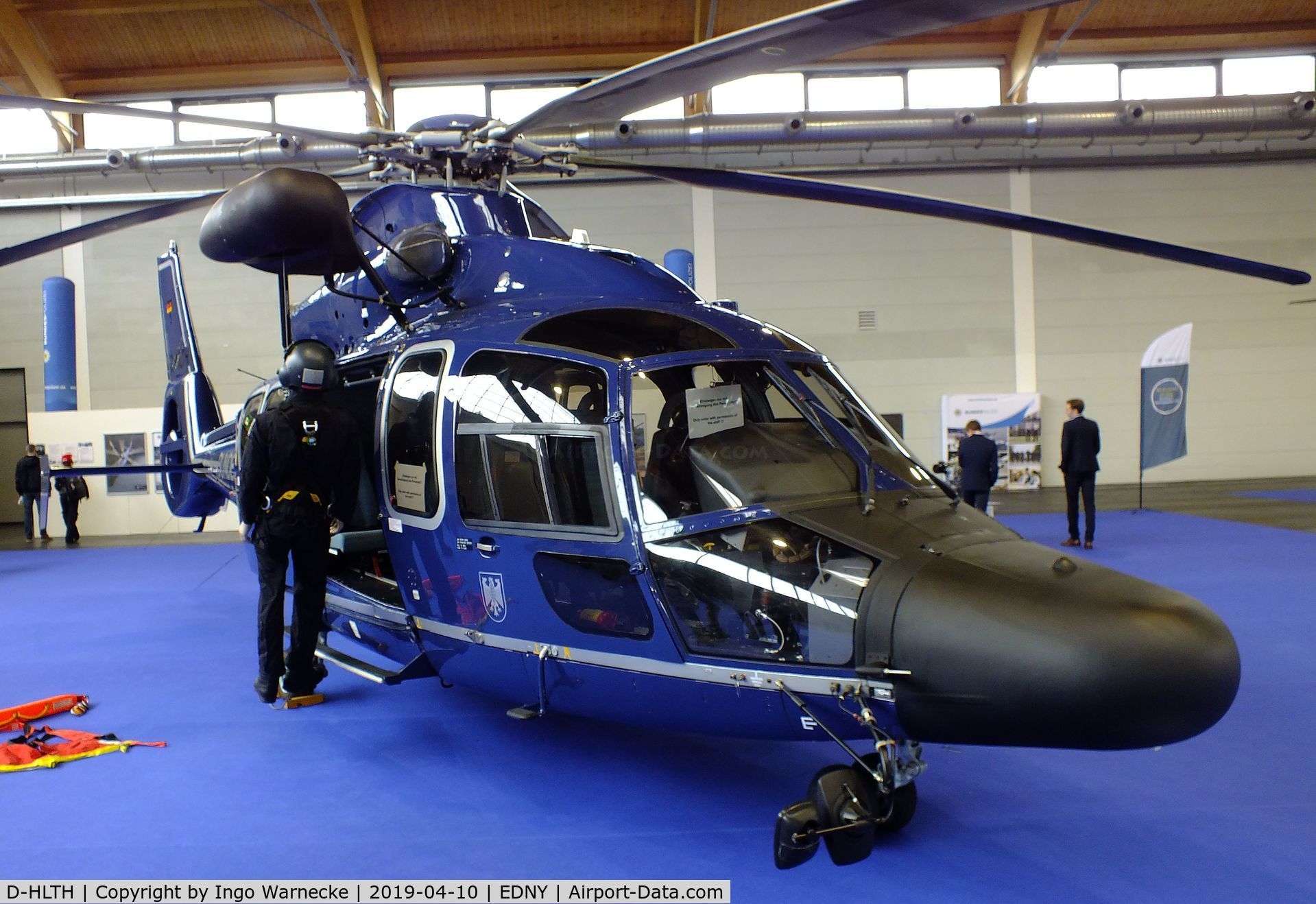 D-HLTH, Eurocopter EC-155B C/N 6544, Eurocopter EC155B of the Bundespolizei (German federal police) at the AERO 2019, Friedrichshafen