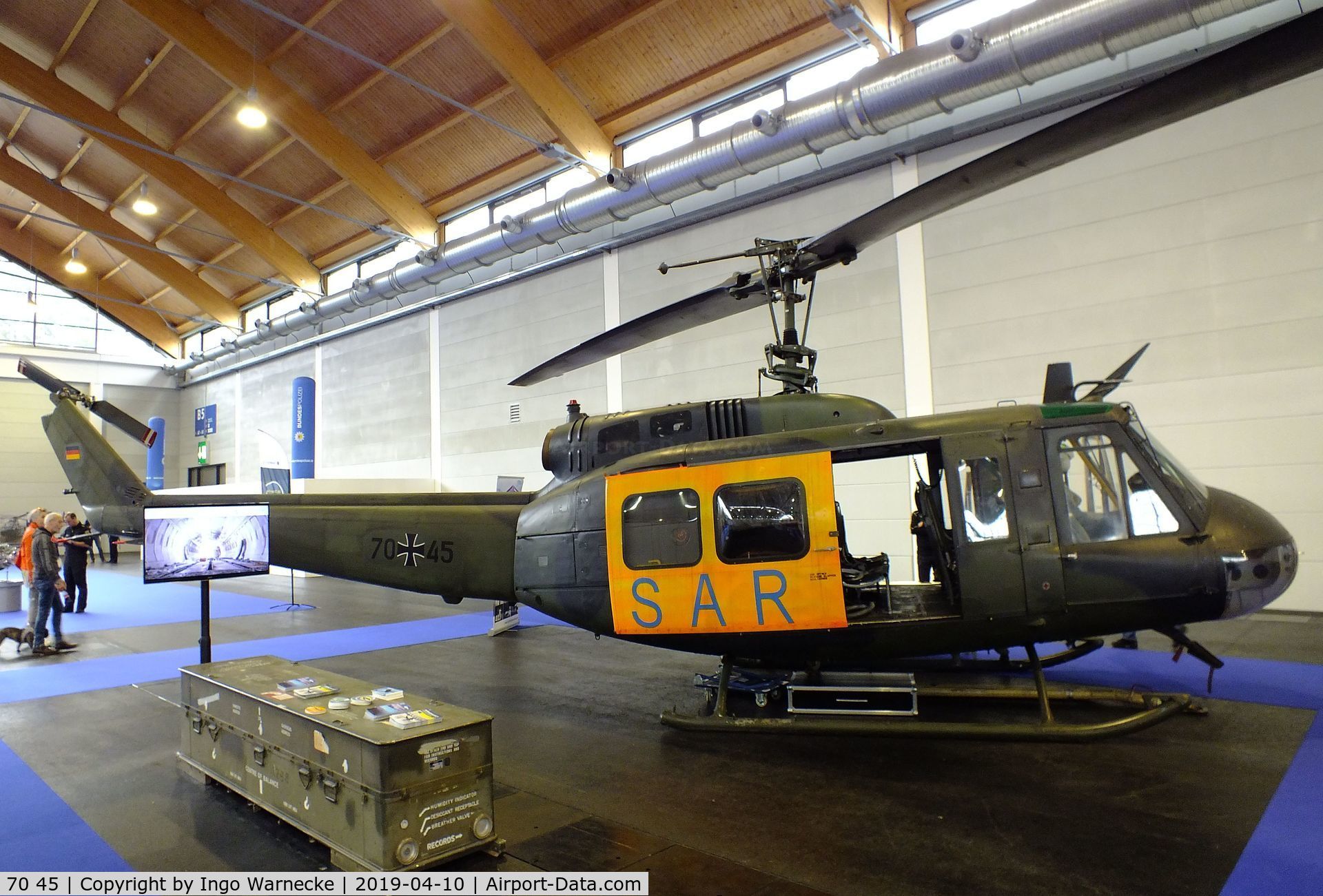 70 45, Bell UH-1D Iroquois (205) C/N 8105, Bell UH-1D Iroquois at the AERO 2019, Friedrichshafen
