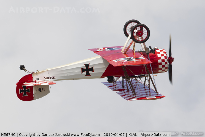 N567HC, 1986 Sopwith Pup Replica C/N 001, Immortal Red Baron in his airplane - replica of Sopwith Pup
