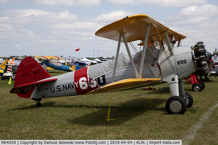 N64650, 1942 Boeing B75N1 C/N 75-6534, Boeing B75N1 Stearman  C/N 75-6534, N64650