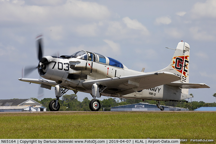 N65164, 1955 Douglas EA-1E Skyraider AD-5W C/N 55-471DH, Douglas EA-1E Skyraider  C/N 55-471DH, N65164