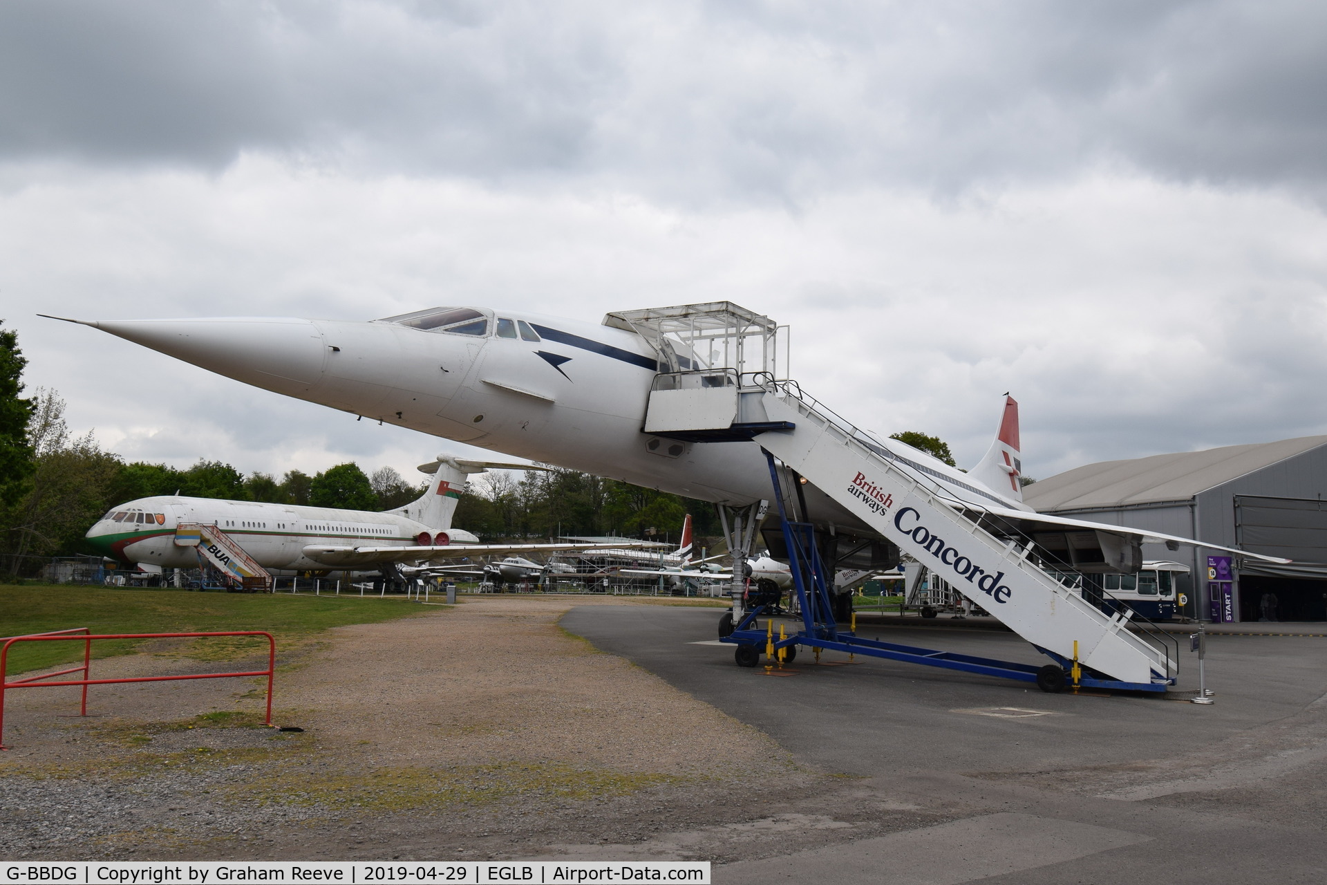 G-BBDG, 1973 BAC Concorde 100 C/N 202, On display at the Brooklands Museum.