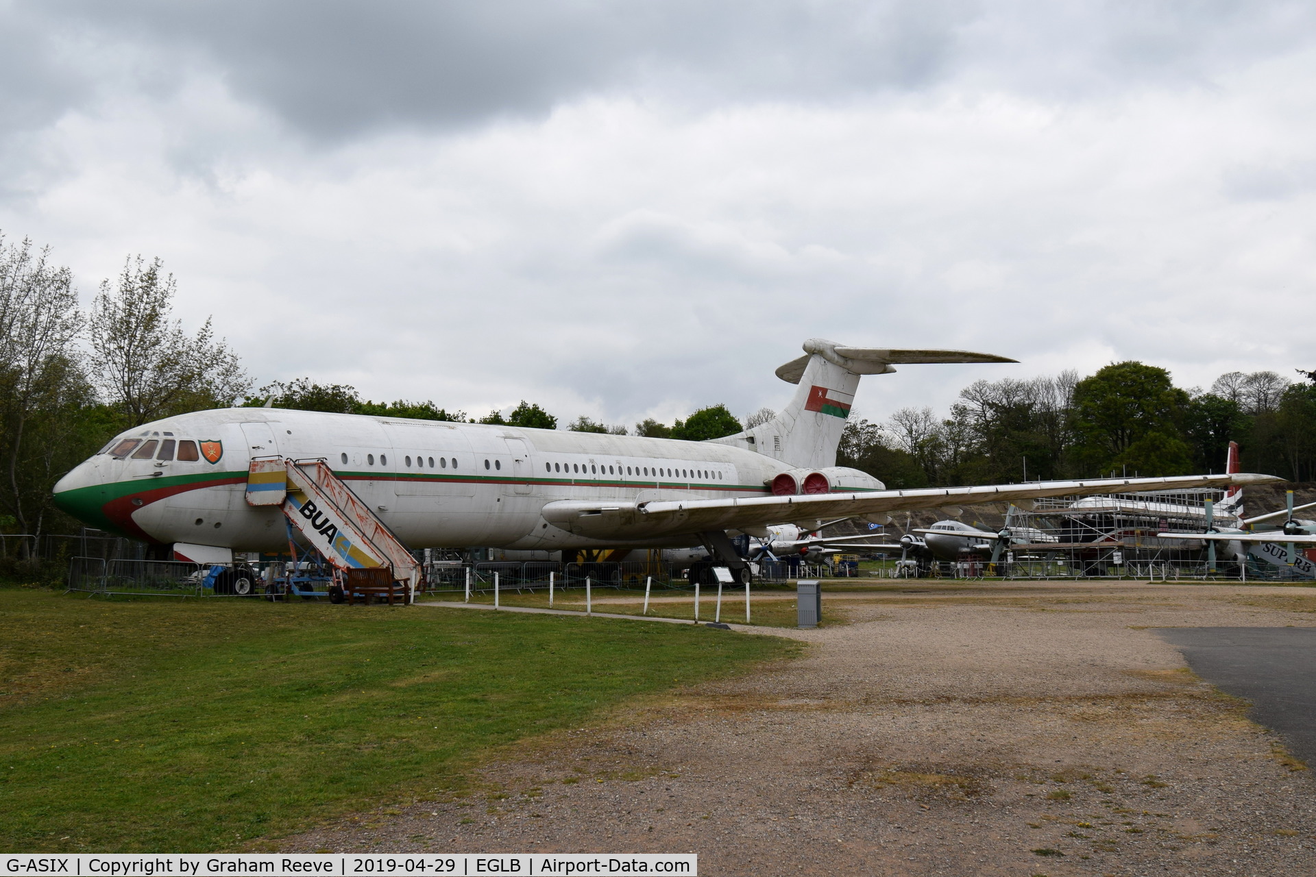 G-ASIX, 1963 Vickers VC10 Srs 1103 C/N 820, On display at the Brooklands Museum.