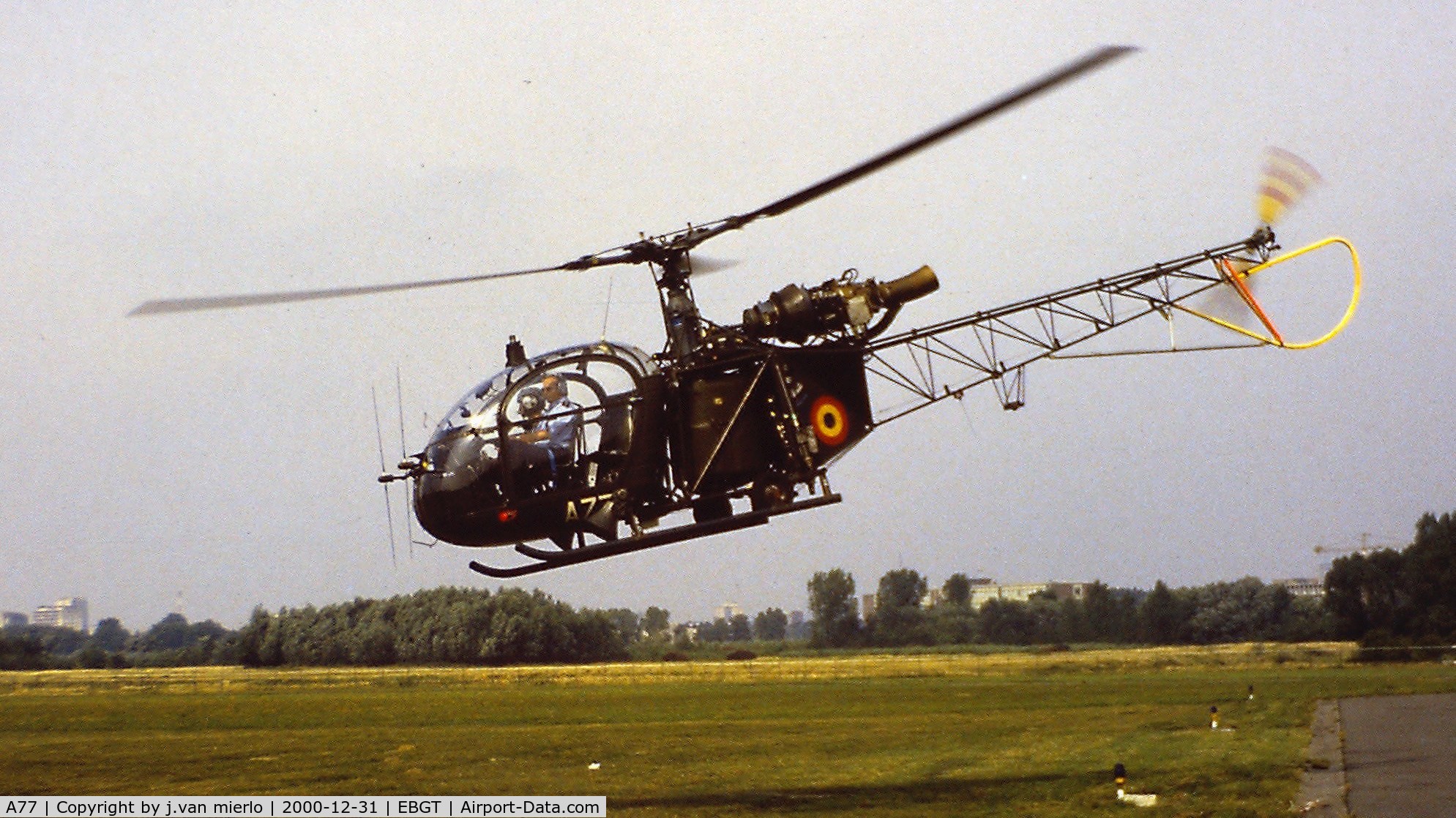 A77, Sud Aviation SA-318C Alouette II C/N 2124/730C-A200, Now closed airfield Ghent