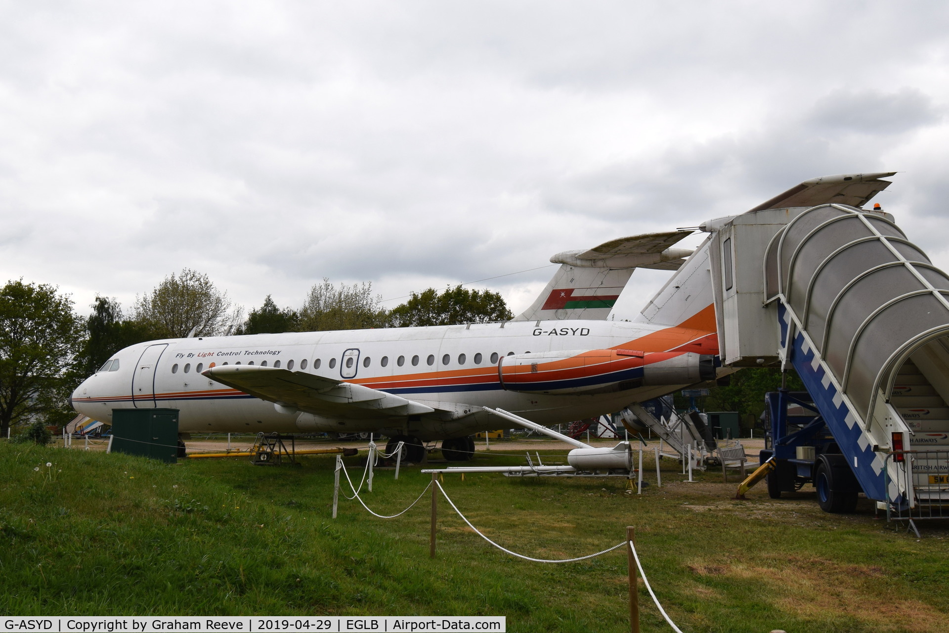 G-ASYD, 1965 BAC 111-475AM One-Eleven C/N BAC.053, On display at the Brooklands Museum.