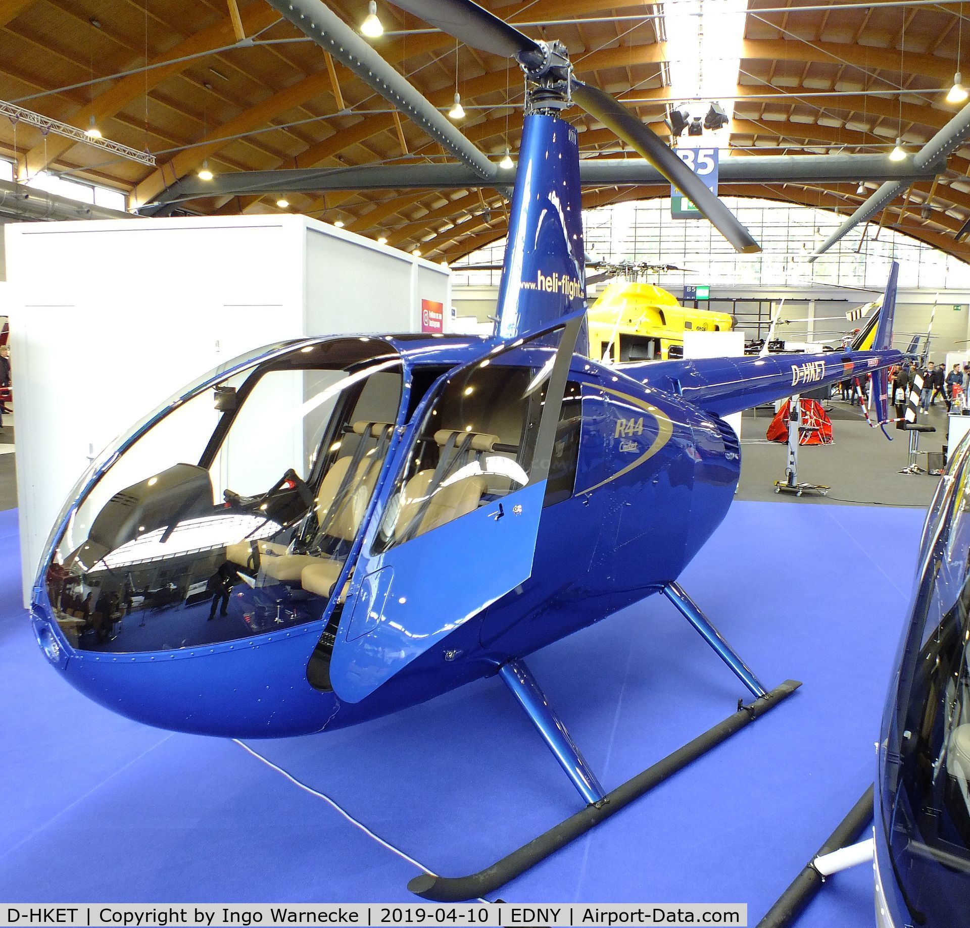 D-HKET, Robinson R44 Cadet C/N 30052, Robinson R44 Cadet at the AERO 2019, Friedrichshafen