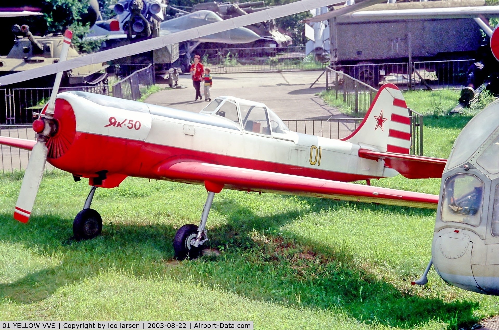 01 YELLOW VVS, 1976 Yakovlev Yak-50 C/N Prototype, Central Museum of Armed Forces Moscow 22.8.2003