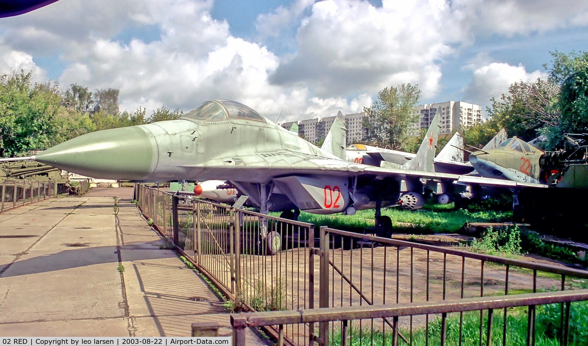 02 RED, Mikoyan-Gurevich MiG-29 C/N 2960515125, Central Museum of Armed Forces Moscow 22.8.2003