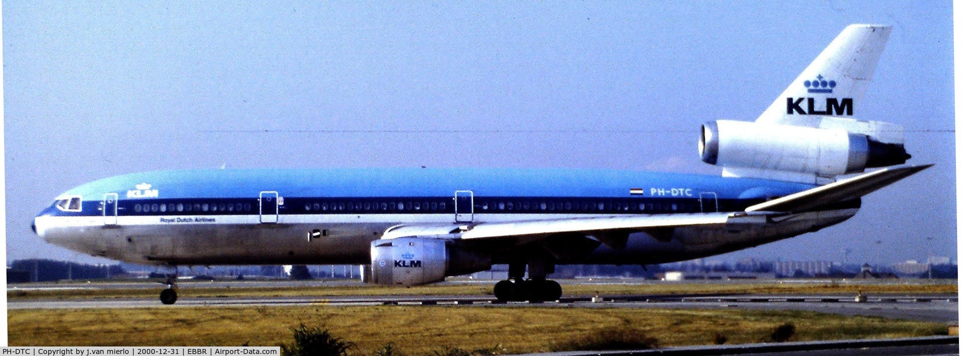 PH-DTC, 1972 Douglas DC-10-30 C/N 46552, Leaving BRUCARGO after diversion from AMS EBBR'80s
