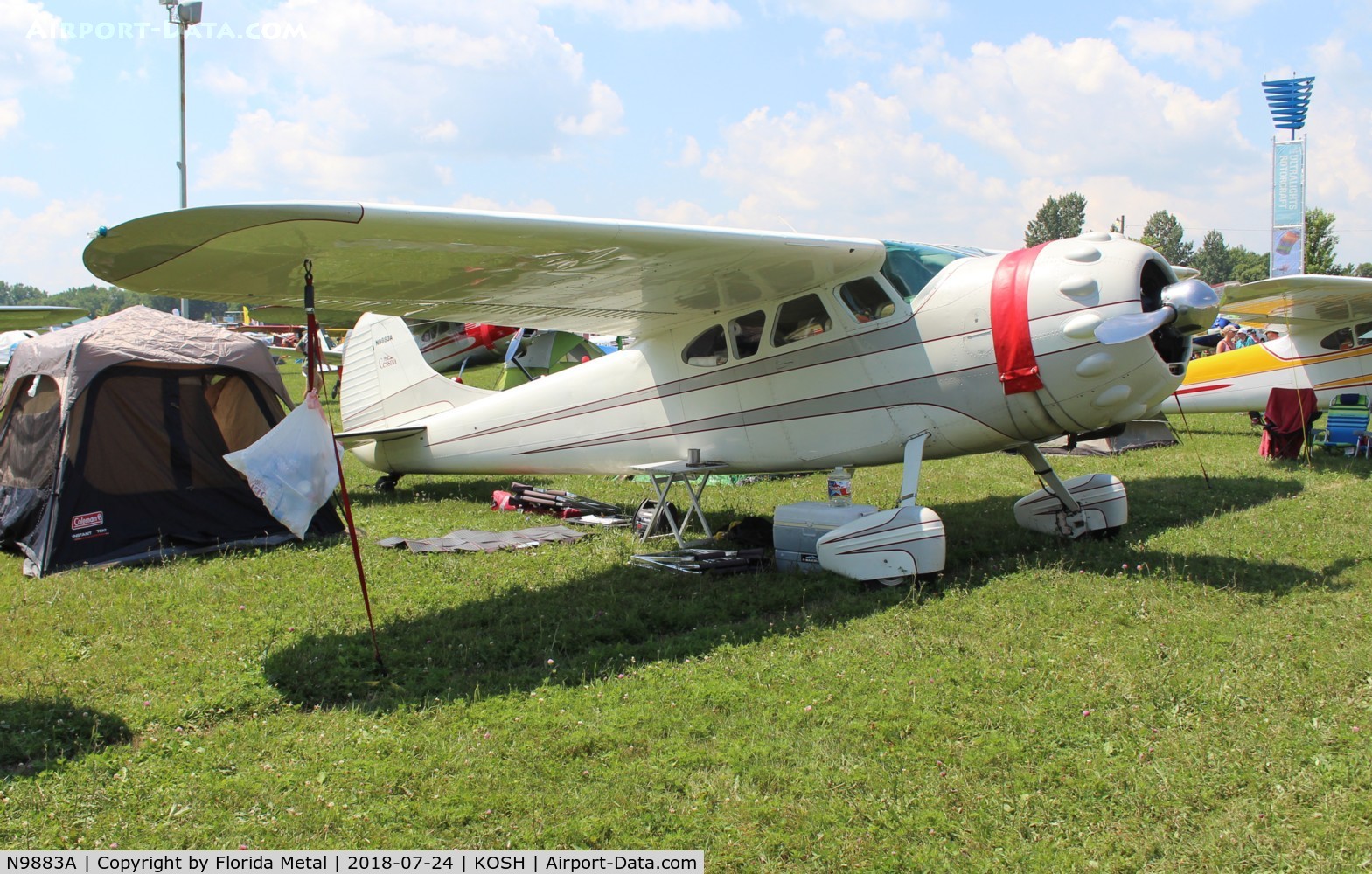 N9883A, 1950 Cessna 195A C/N 7585, Cessna 195A