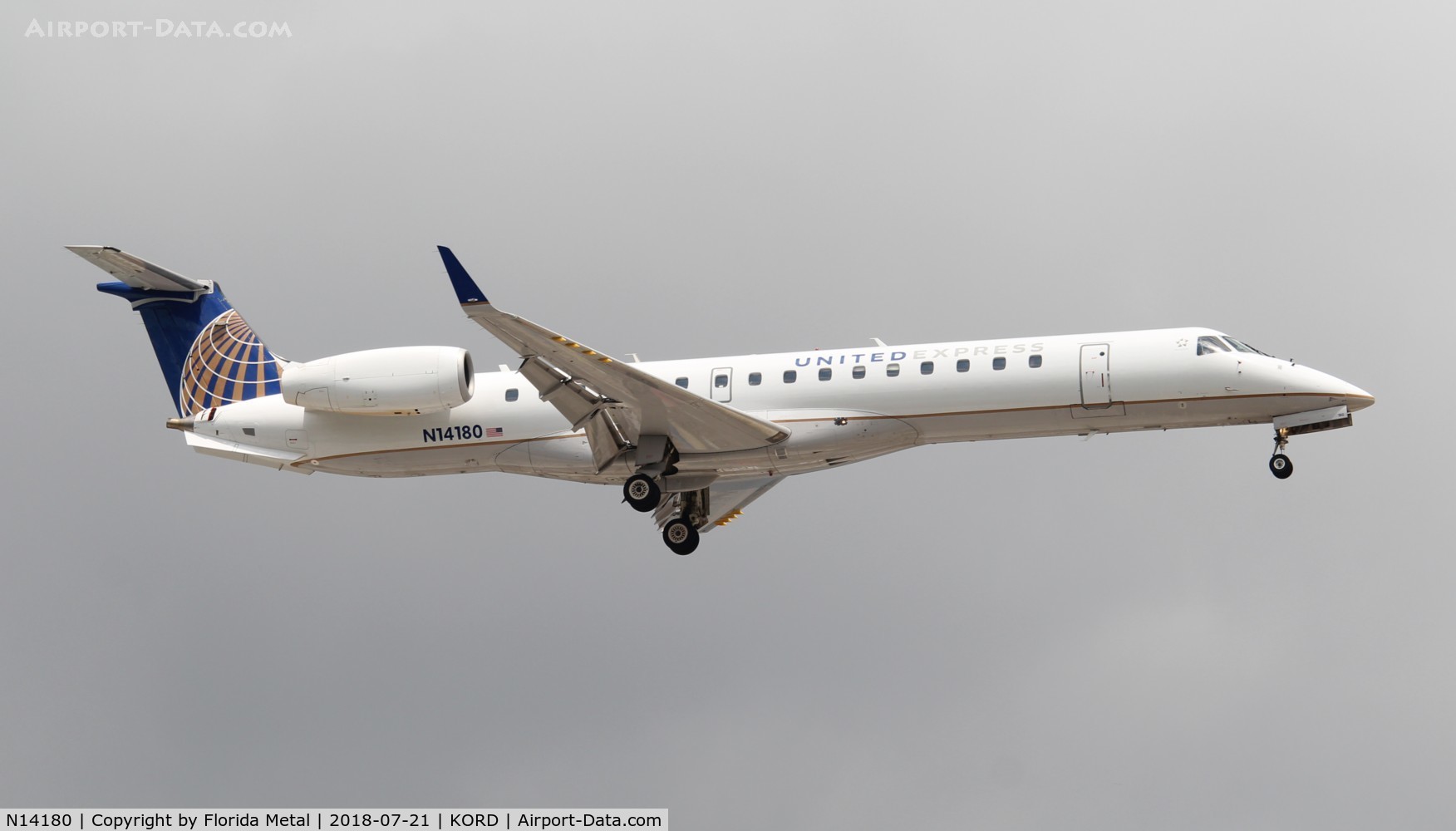 N14180, 2005 Embraer ERJ-145XR (EMB-145XR) C/N 14500900, United Express