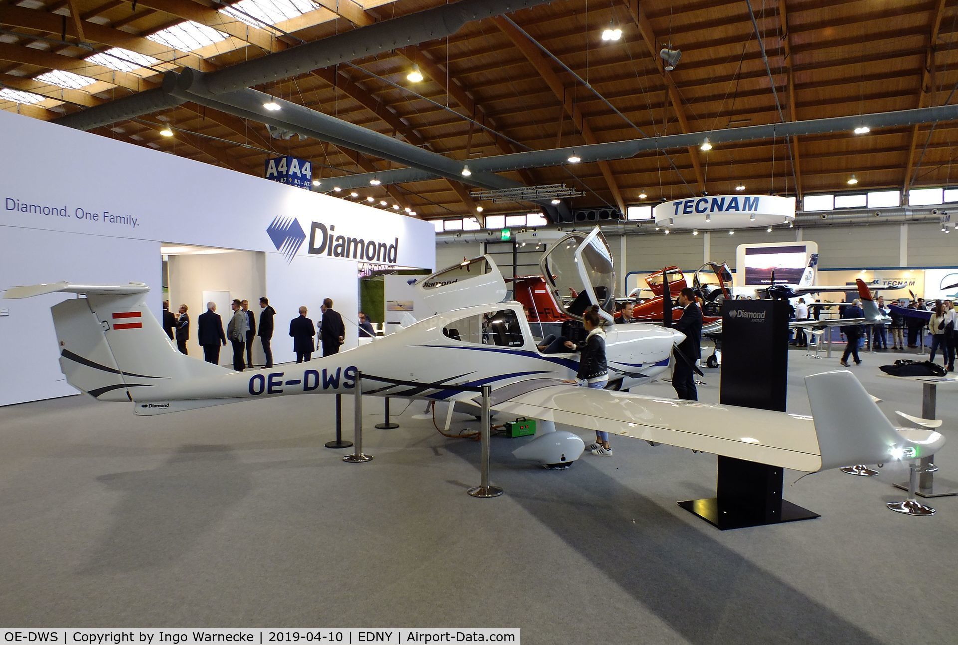 OE-DWS, Diamond DA-40 NG Diamond Star C/N 40.N269, Diamond DA-40 NG at the AERO 2019, Friedrichshafen
