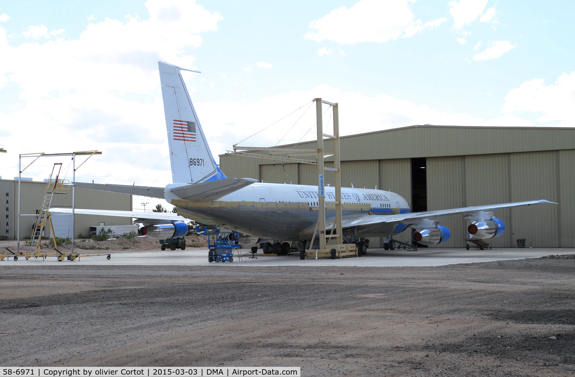 58-6971, 1959 Boeing VC-137B C/N 17926/40, paint job in 2015