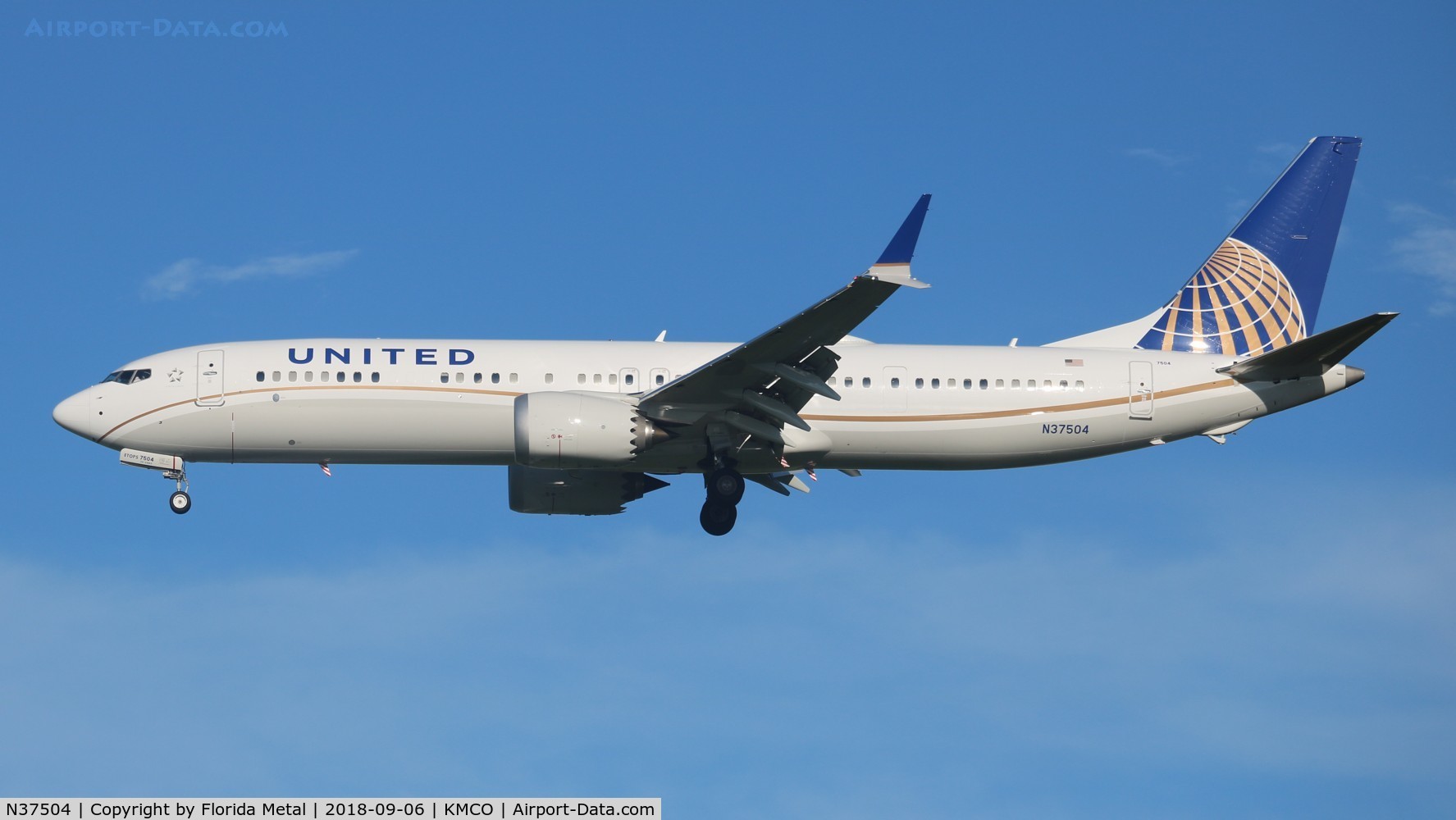 N37504, 2018 Boeing 737-9 MAX C/N 43435, United