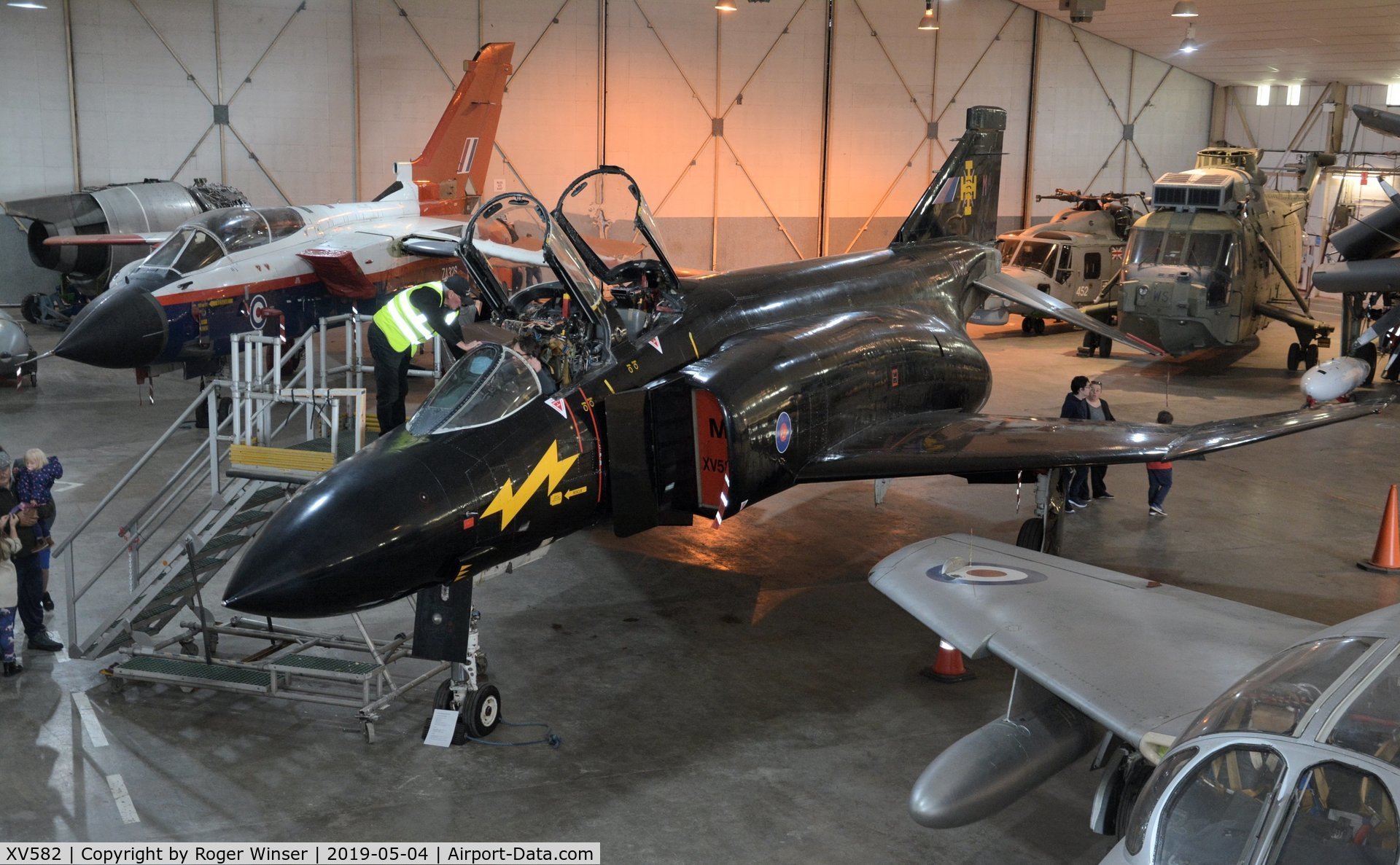 XV582, 1969 McDonnell Douglas Phantom FG1 C/N 3253/9336, Off airport. Former RAF Phantom on display at the South Wales Aviation Museum, Picketston Business Park, Saint Athan, Wales UK.