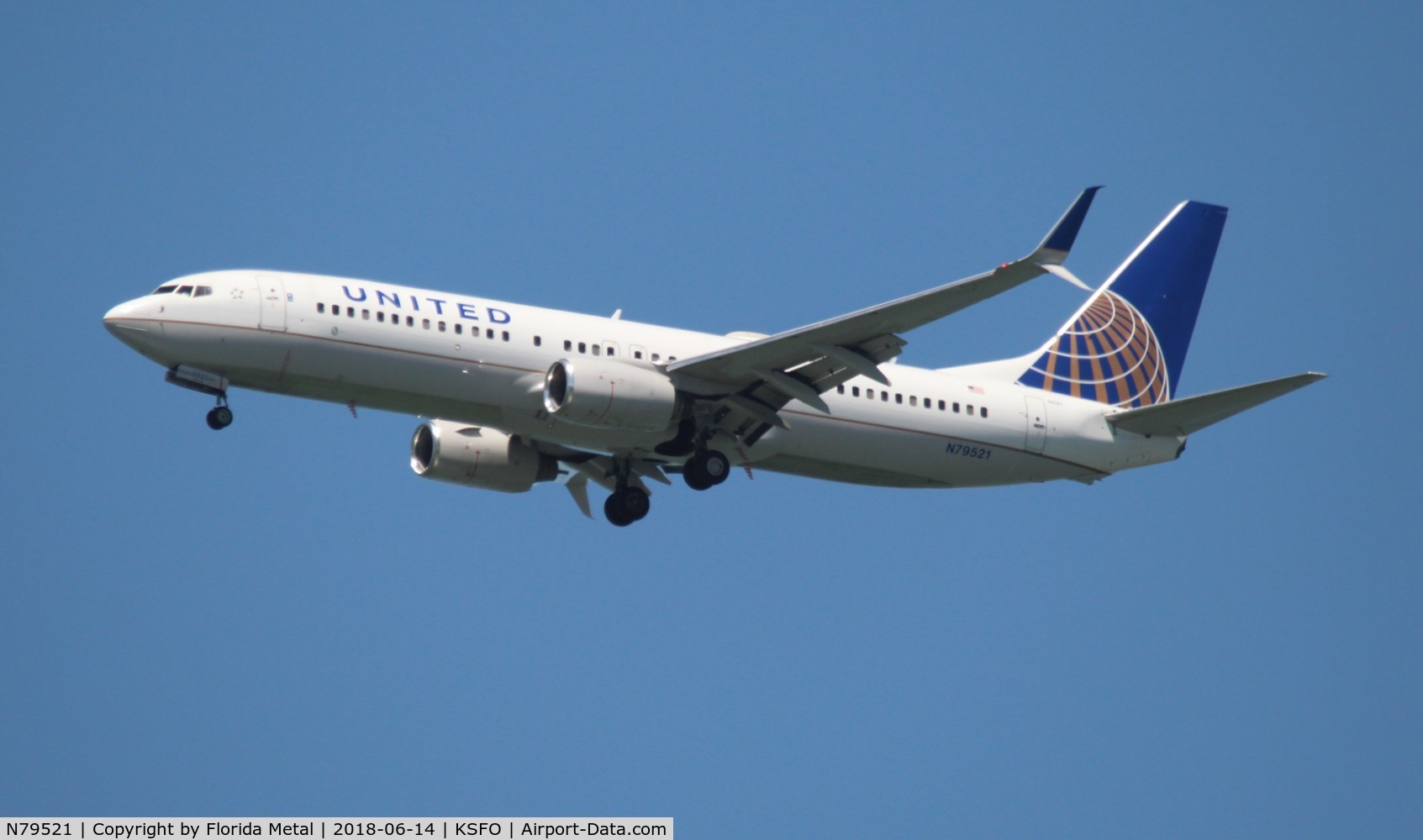 N79521, 2010 Boeing 737-824 C/N 31662, United