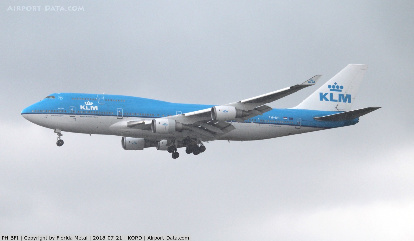 PH-BFI, 1991 Boeing 747-406BC C/N 25086, KLM 747-400