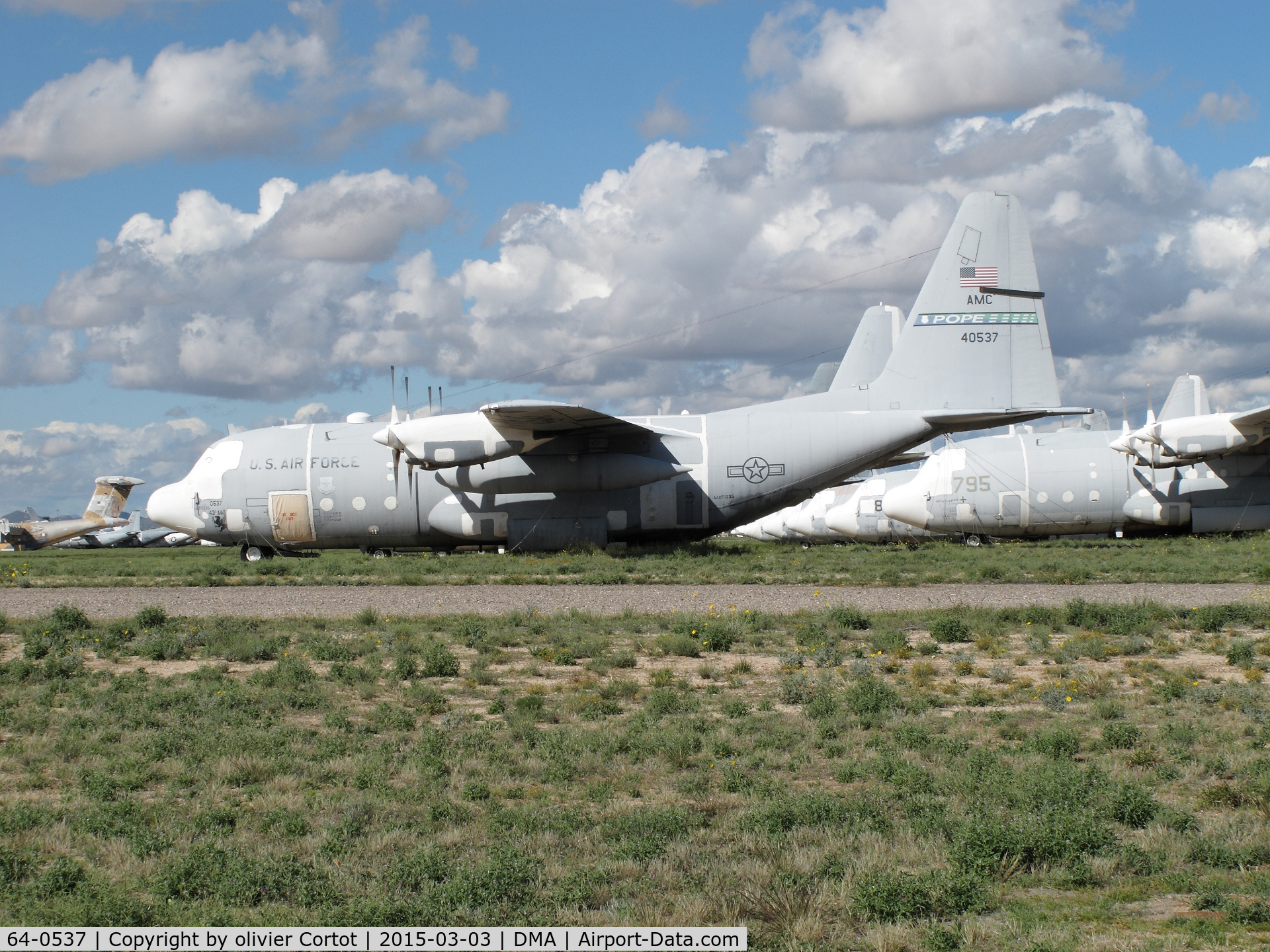 64-0537, 1964 Lockheed C-130E Hercules C/N 382-4027, boneyard 2015