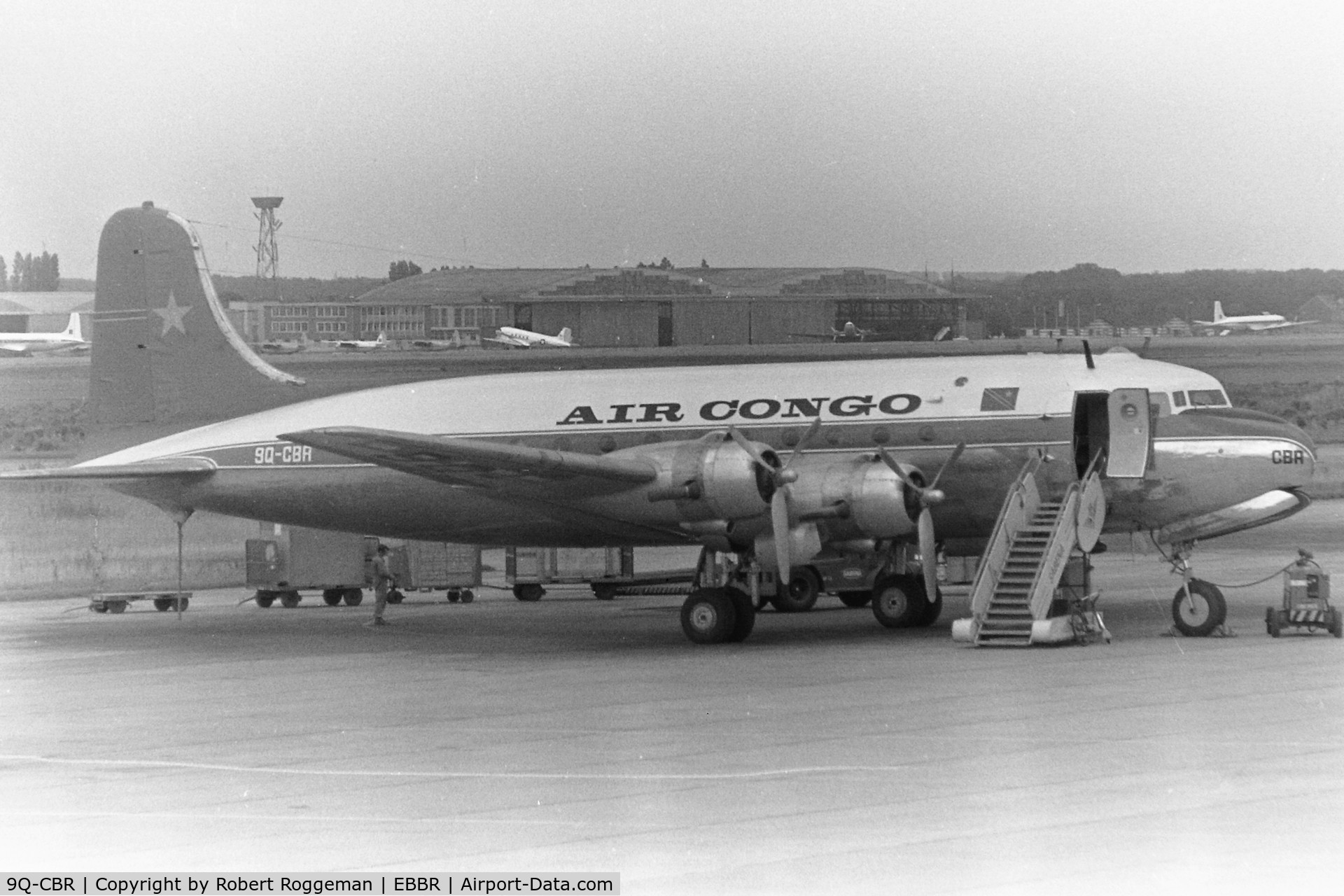 9Q-CBR, 1947 Douglas DC-4-1009 Skymaster C/N 43101, Mid 1960's.AIR CONGO.