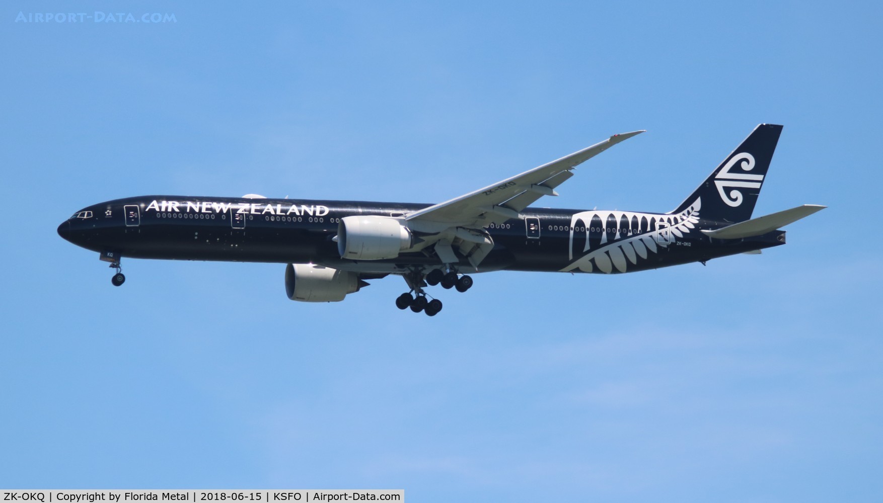 ZK-OKQ, 2011 Boeing 777-306/ER C/N 40689, Air New Zealand