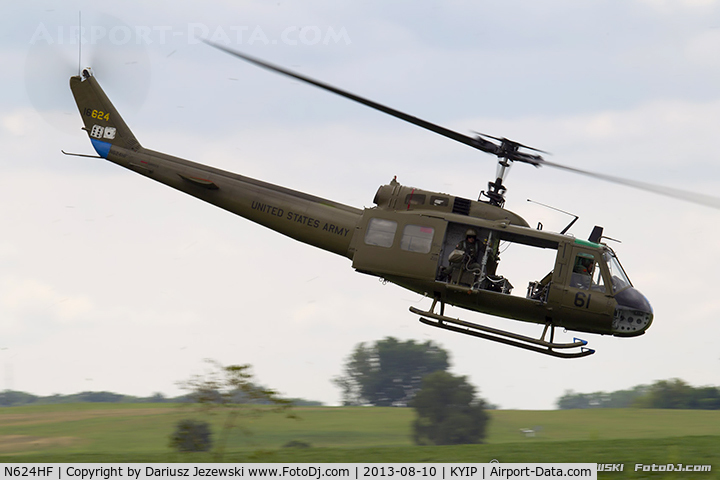 N624HF, 1966 Bell UH-1D Iroquois C/N 8819, Bell UH-1H Iroquois (Huey)  C/N 66-16624, N624HF