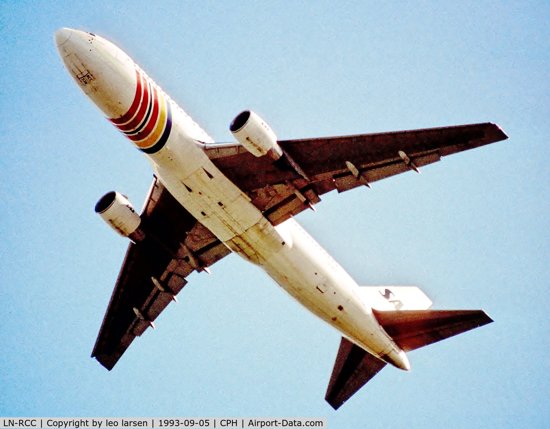 LN-RCC, 1990 Boeing 767-283/ER C/N 24728, Copenhagen 5.9.1993