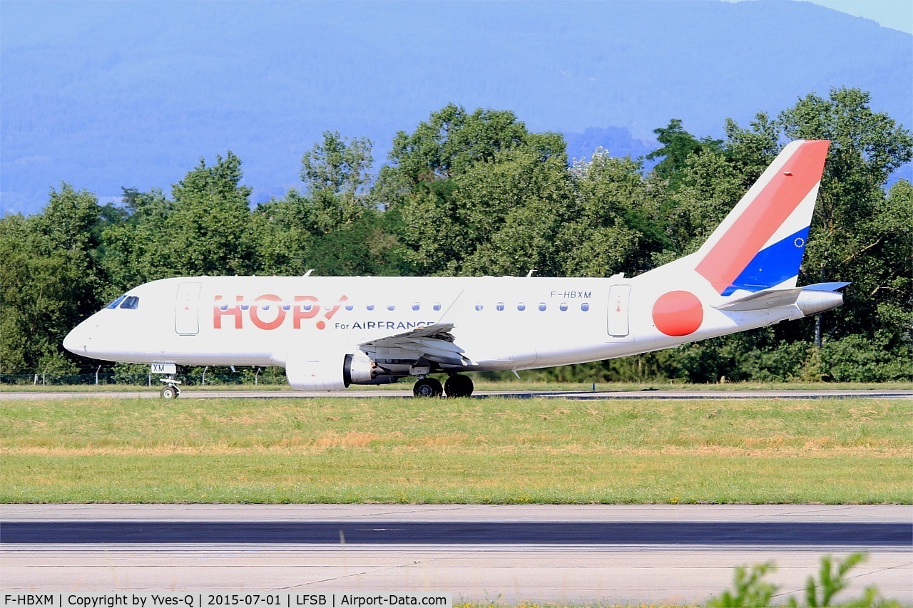 F-HBXM, 2003 Embraer 170LR (ERJ-170-100LR) C/N 17000010, Embraer ERJ-170LR, Taxiing to holding point rwy 15, Bâle-Mulhouse-Fribourg airport (LFSB-BSL)