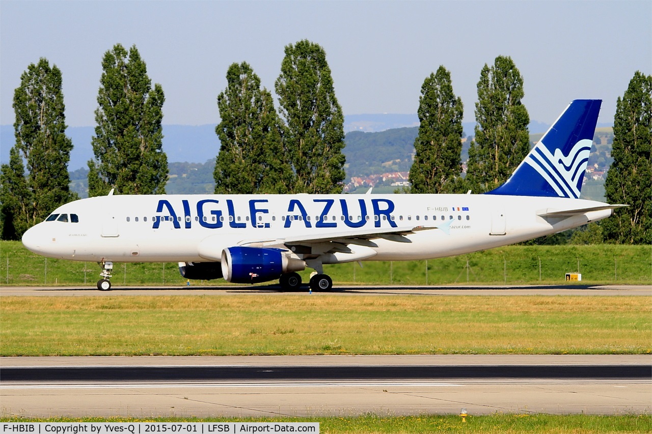 F-HBIB, 2007 Airbus A320-214 C/N 3289, Airbus A320-214, Taxiing to holding point rwy 15, Bâle-Mulhouse-Fribourg airport (LFSB-BSL)