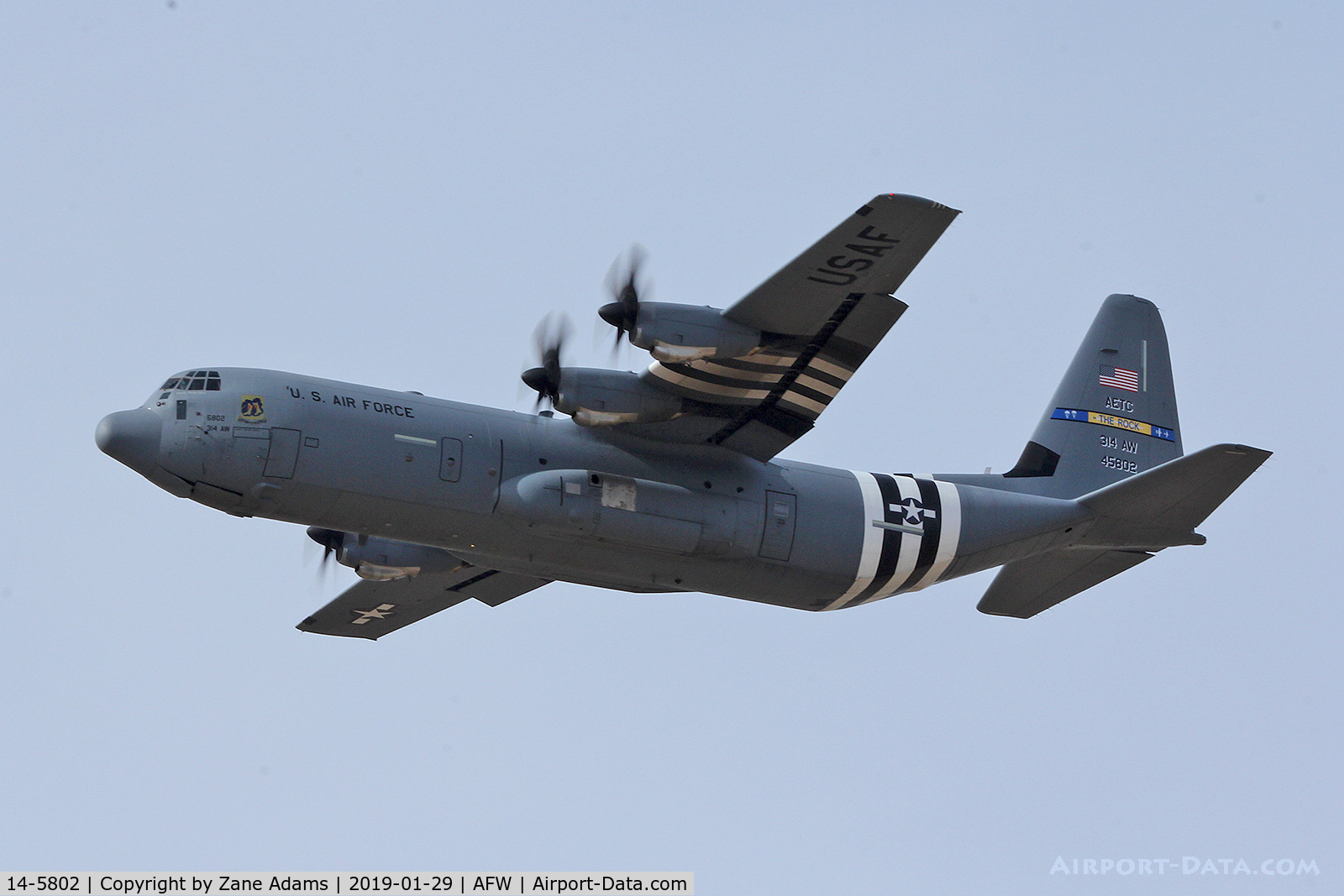 14-5802, Lockheed Martin C-130J-30 Super Hercules C/N 382-5802, Departing Alliance Airport - Fort Worth, TX