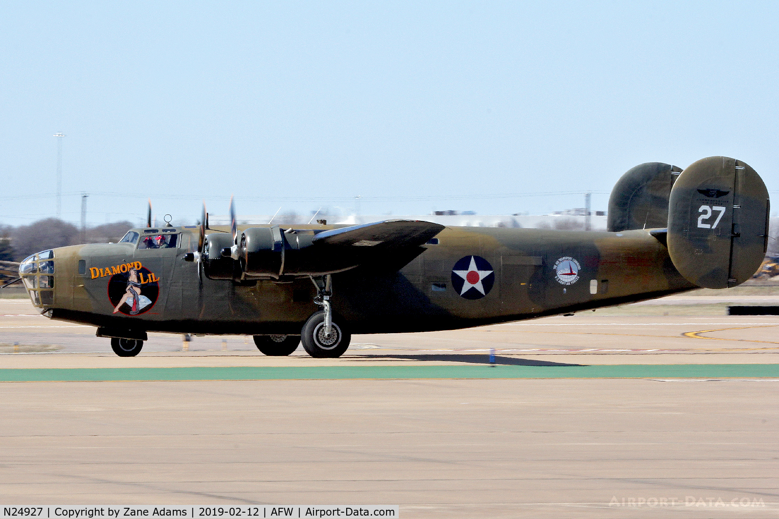 N24927, 1940 Consolidated Vultee RLB30 (B-24) C/N 18, CAF B-24A crew training at Alliance Airport ,  Fort Worth, Tx