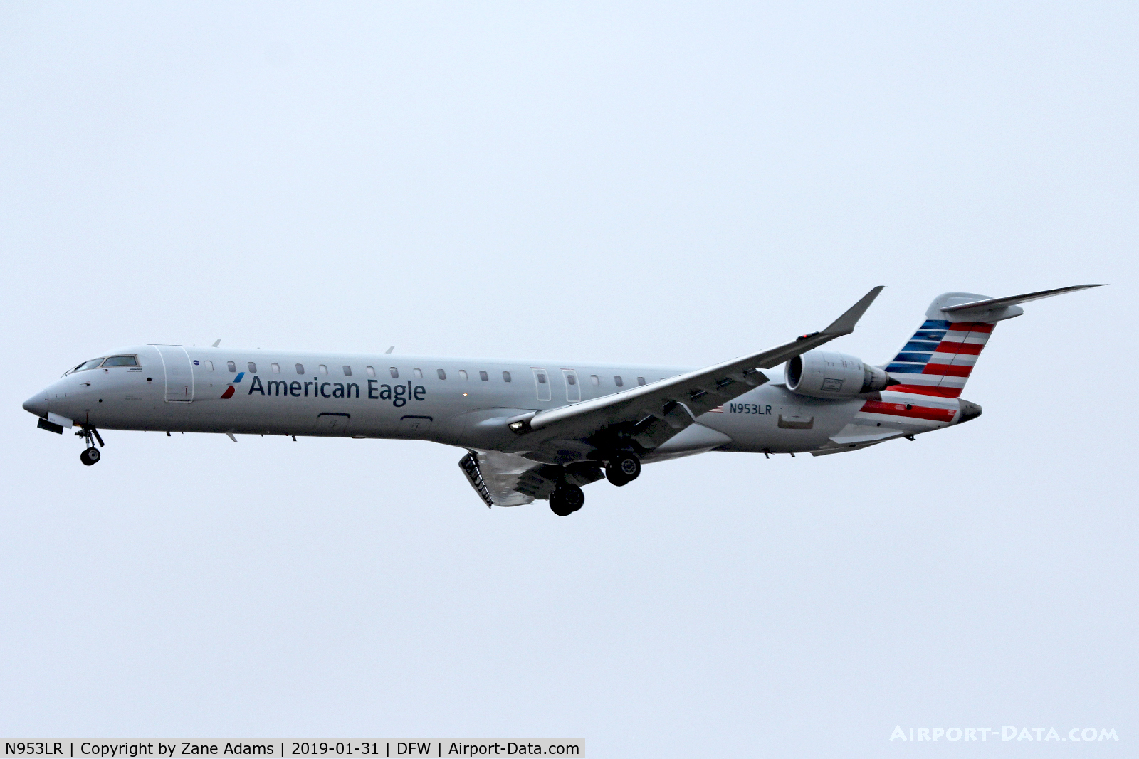 N953LR, 2015 Bombardier CRJ-900LR (CL-600-2D24) C/N 15374, Arriving at DFW Airport