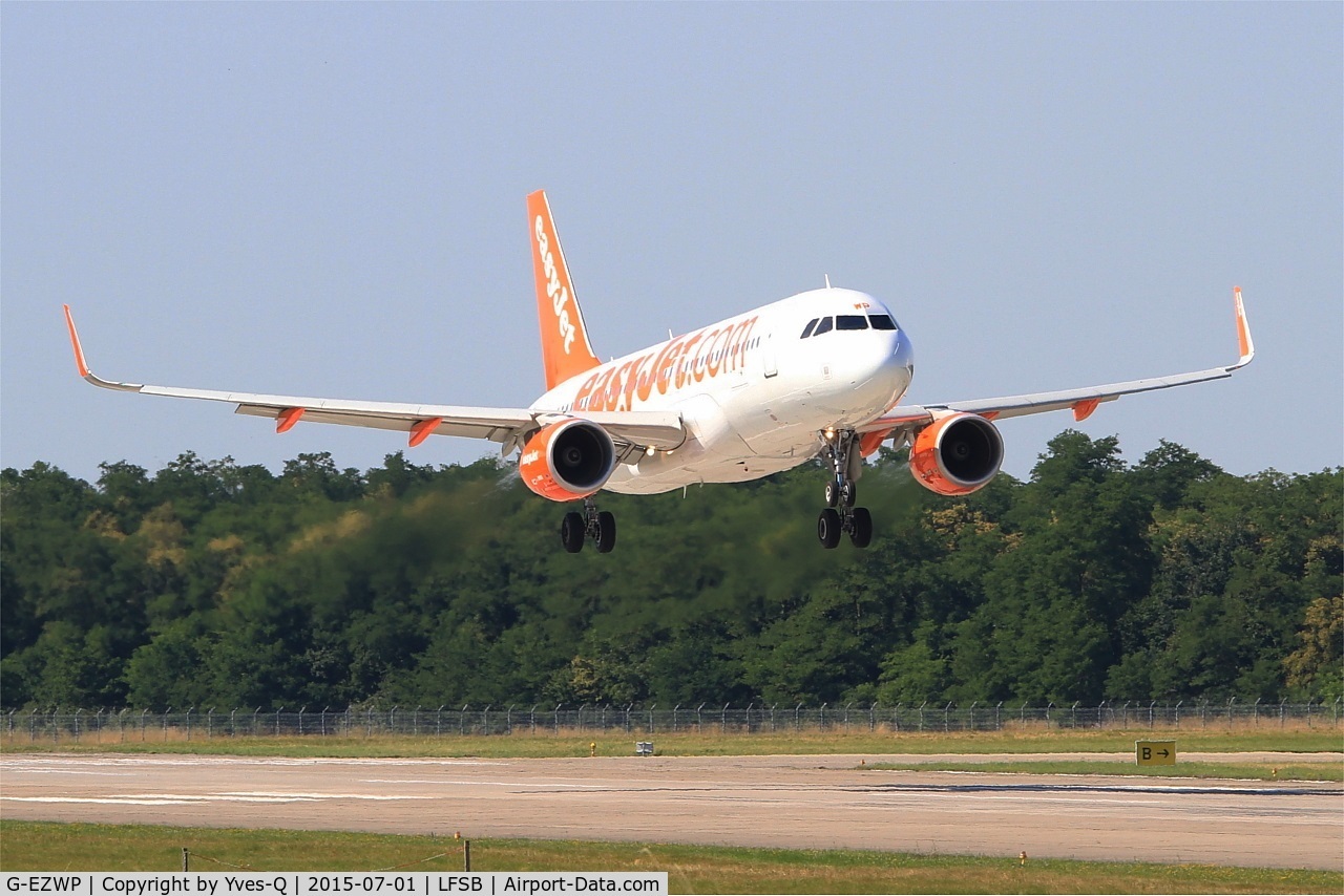 G-EZWP, 2013 Airbus A320-214 C/N 5927, Airbus A320-214, On final rwy 15, Bâle-Mulhouse-Fribourg airport (LFSB-BSL)