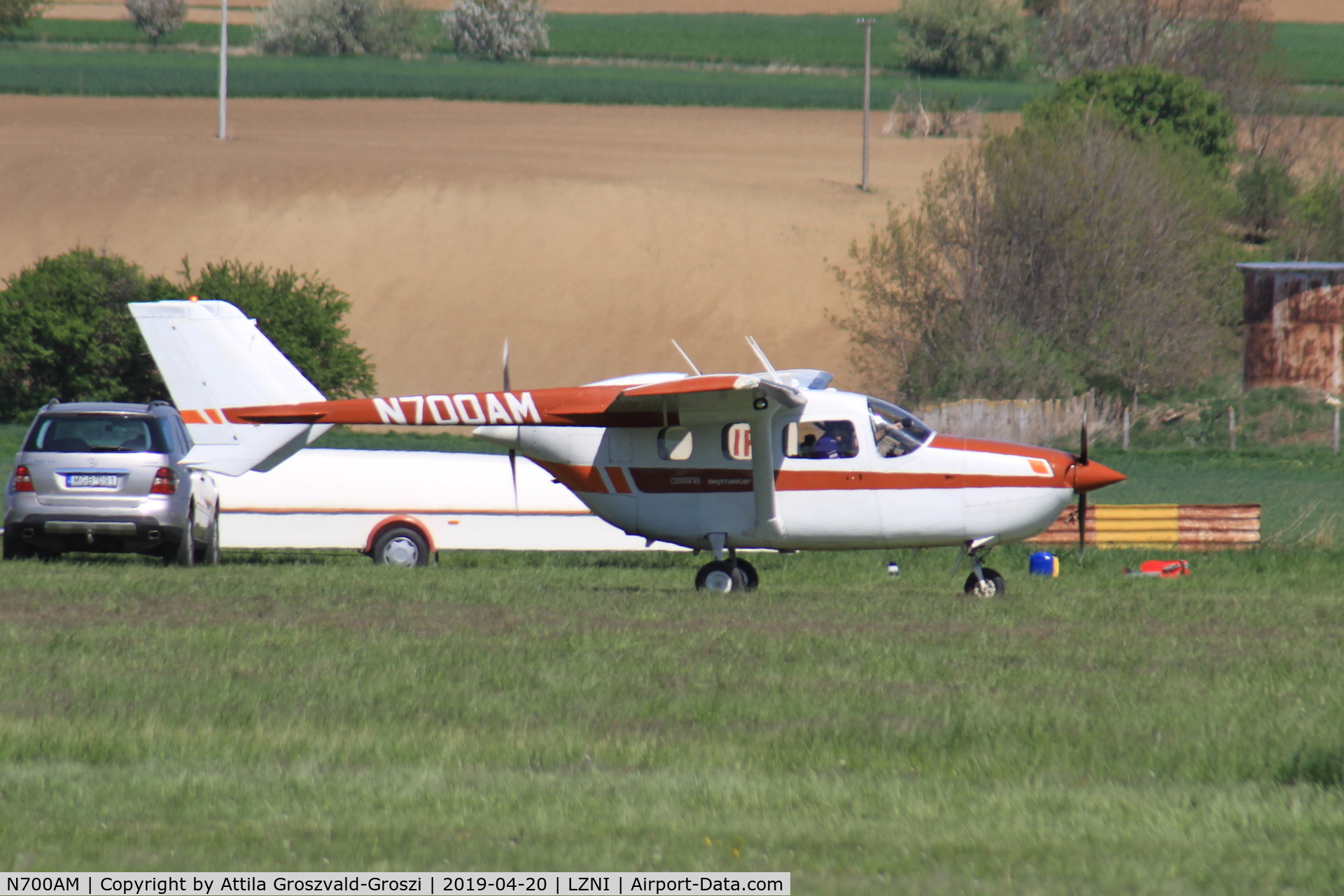 N700AM, 1977 Cessna 337G Super Skymaster C/N 33701801, LZNI - Nitra Airport, Slovakia